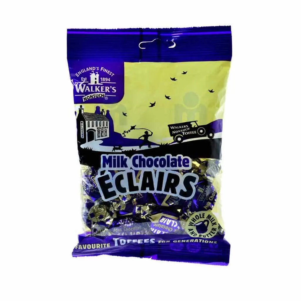 Sachet éclairs aux chocolat au lait 150g - WALKER'S