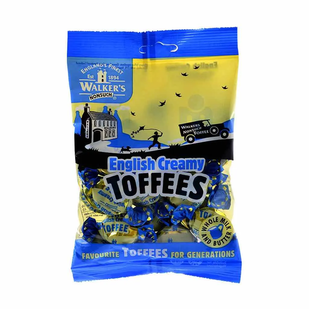 Sachet english caramels crémeux 150g - WALKER'S