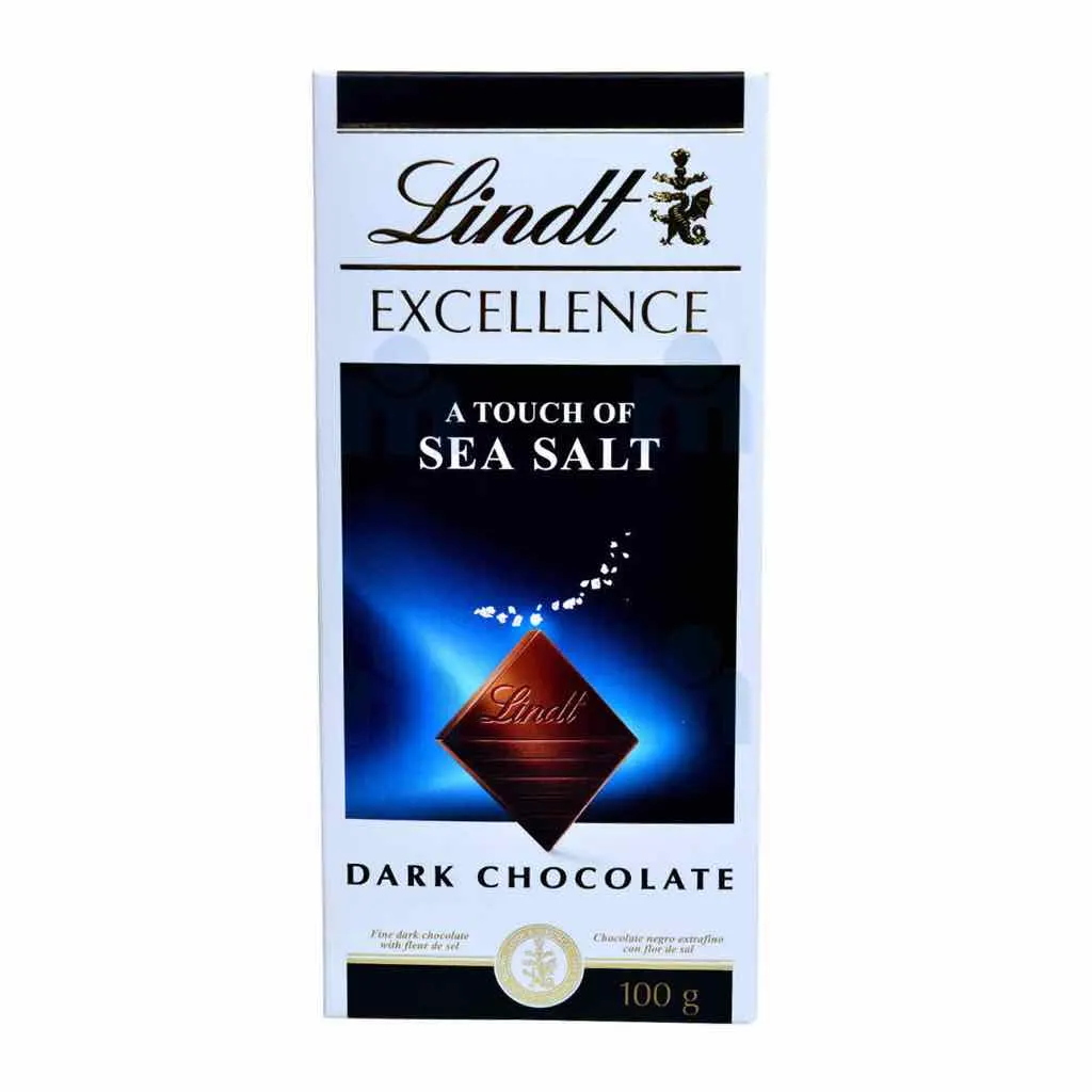Tablette de chocolat noir à la fleur de sel marin Excellence 100g - LINDT