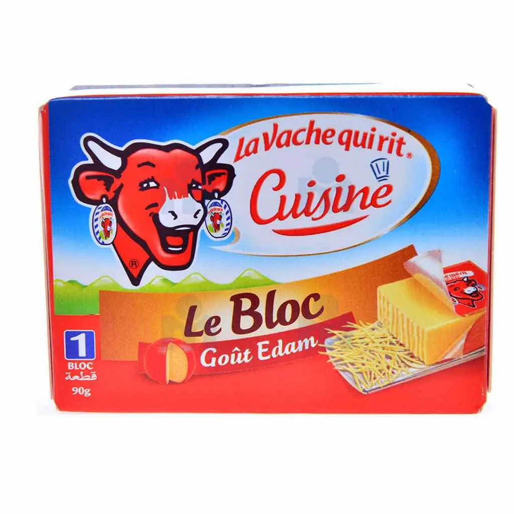Fromage cuisine bloc goût Edam 90g - LA VACHE QUI RIT