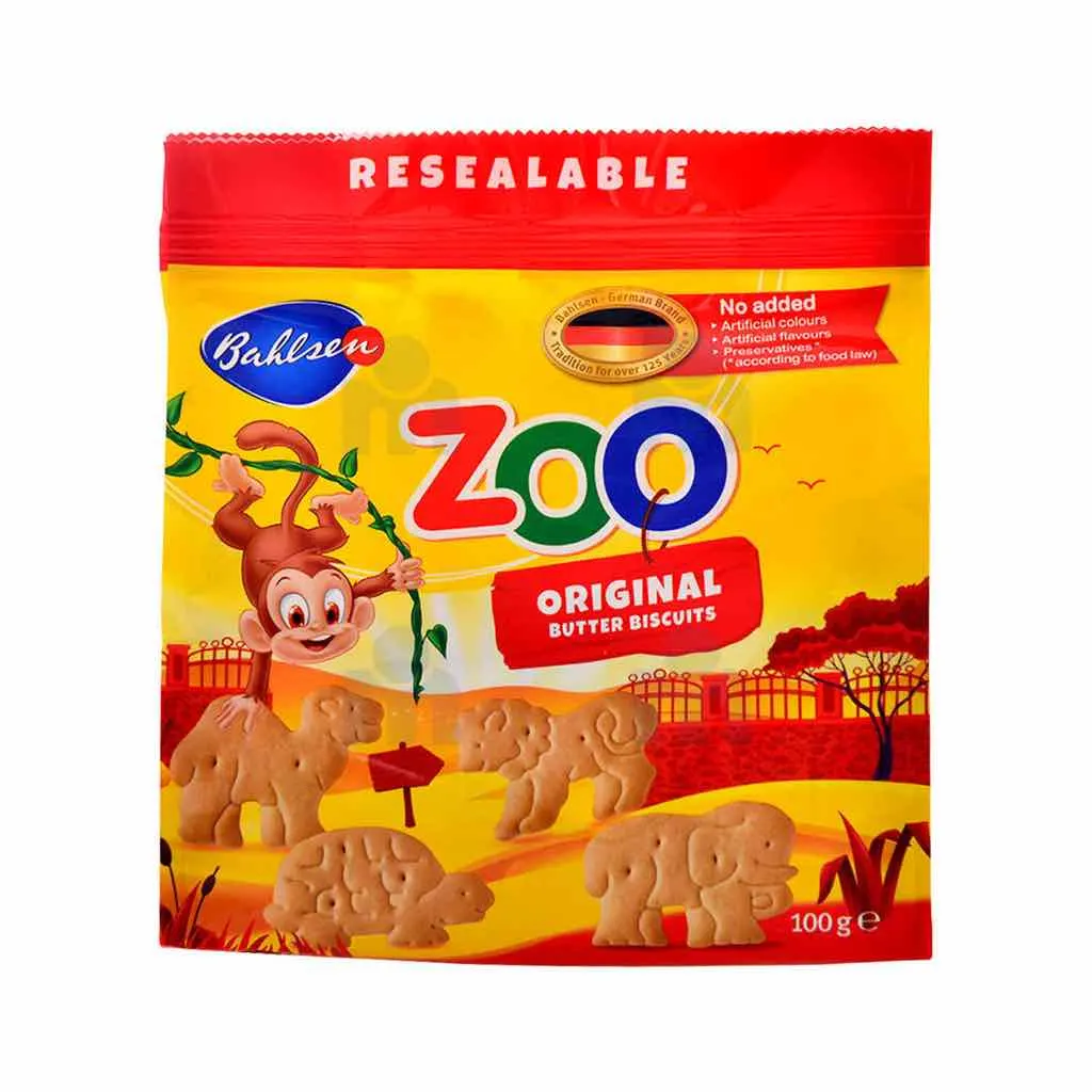 Minis biscuits au beurre original Zoo 100g - BAHLSEN