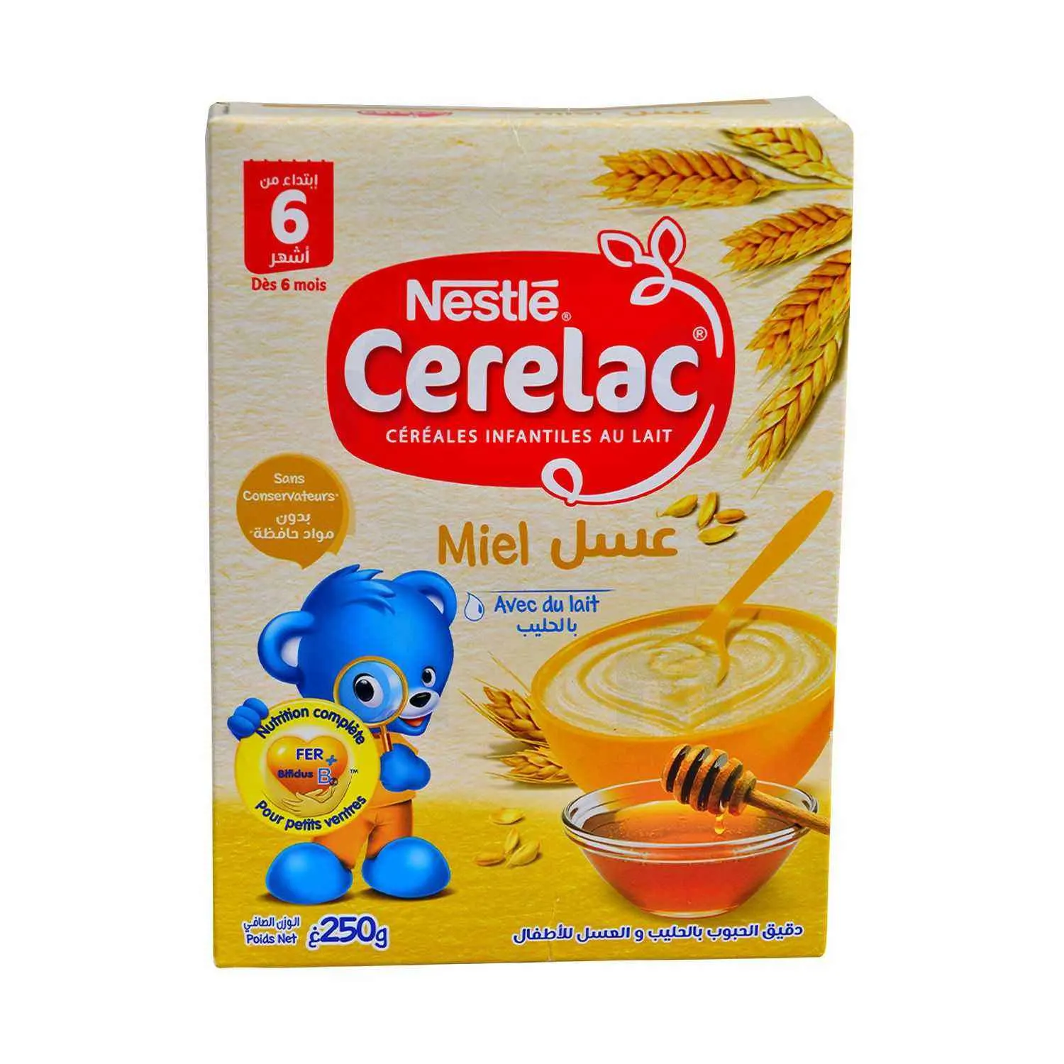 Céréales infantiles au lait et miel 250g - CERELAC