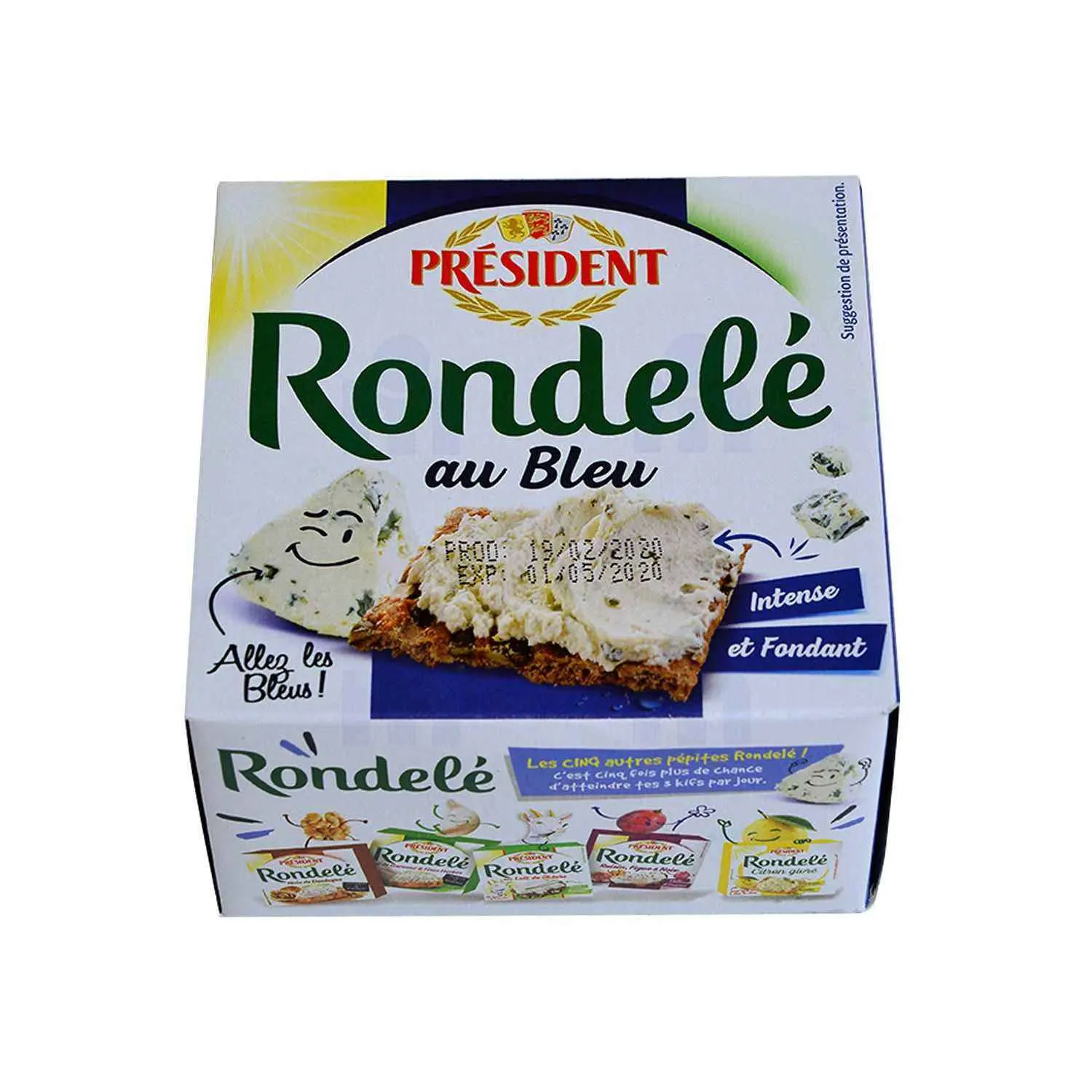 Fromage à tartiner Rondelé au bleu 125g - PRÉSIDENT