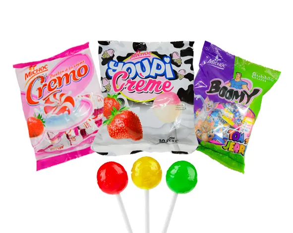 Bonbons, chewing-gums, caramels
