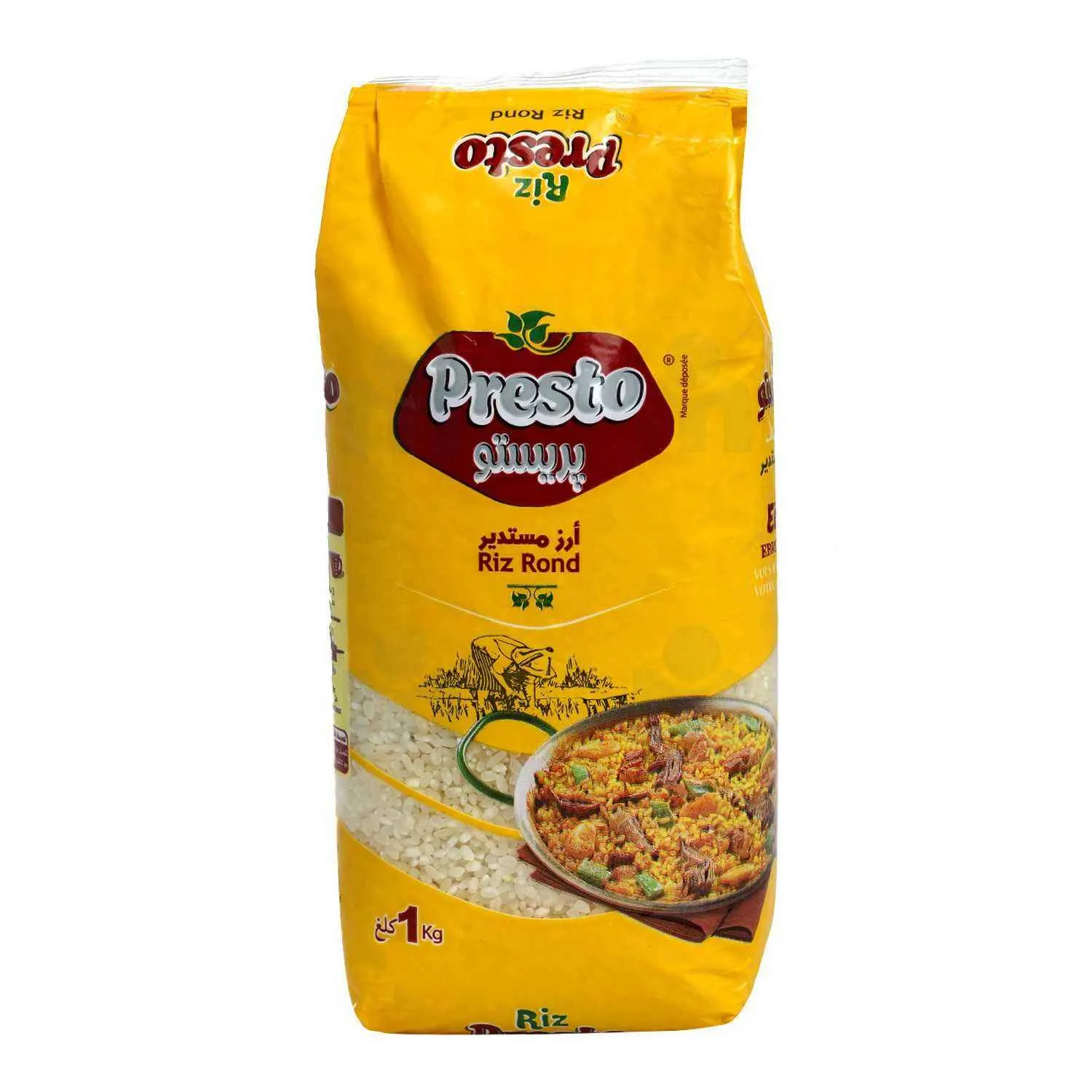 Riz rond blanc 1Kg - PRESTO