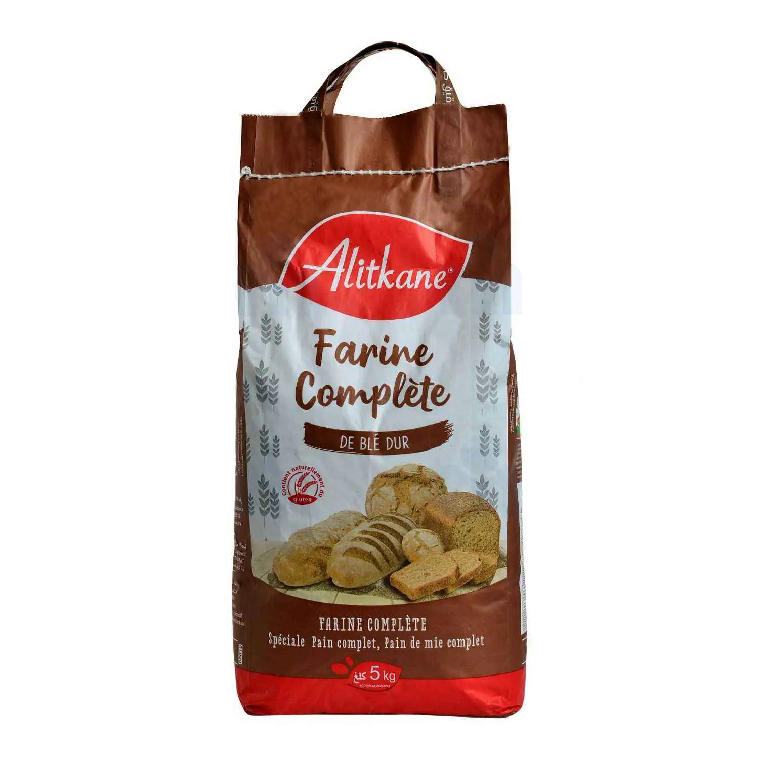 Farine complète de blé dur 5kg - ALITKANE