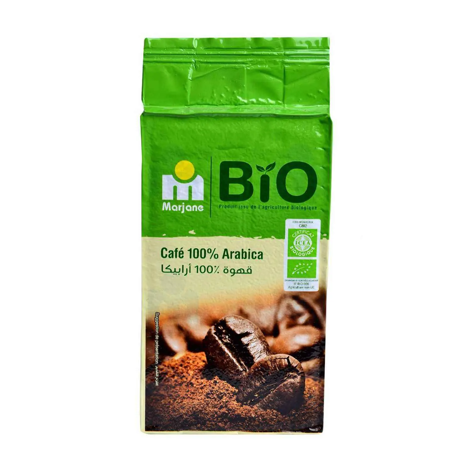 Café moulu 100% arabica bio 250g - MARJANE