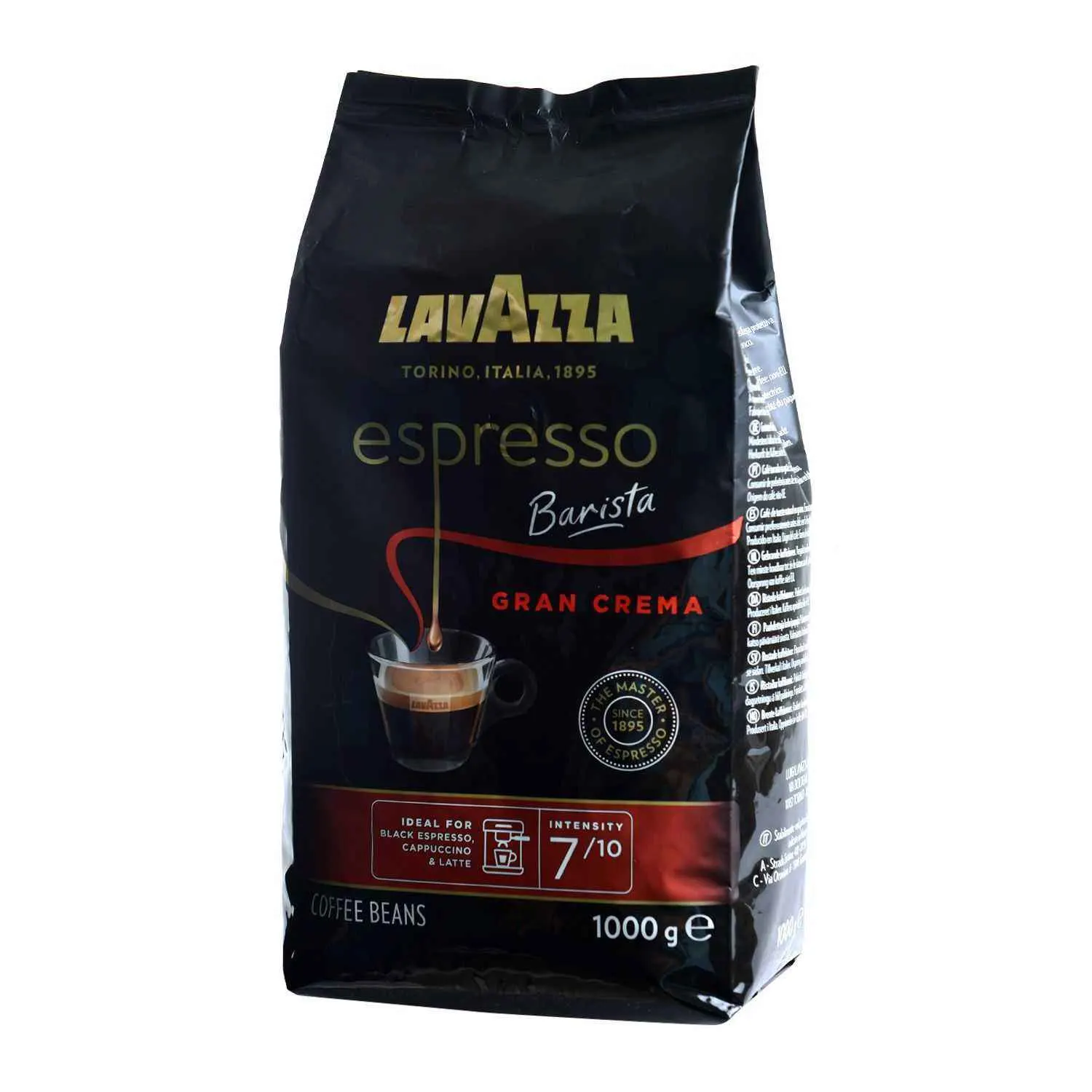 Café espresso torréfié en grains Barista 1Kg - LAVAZZA - vue 3