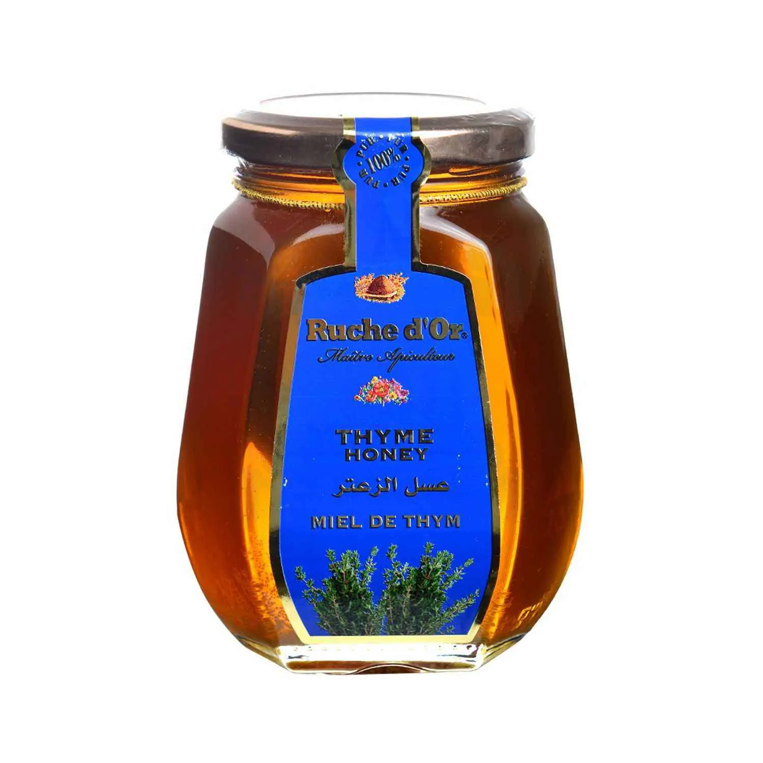 Miel de thym pur 100% naturel 500g - RUCHE D'OR