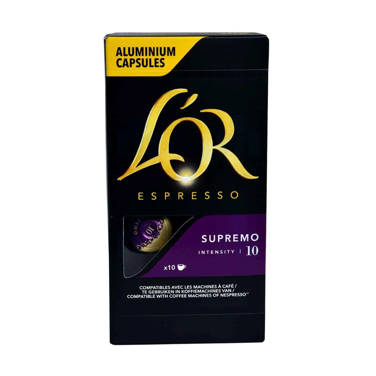 Capsules de café Espresso Supremo n°10 x10 52g - L'OR