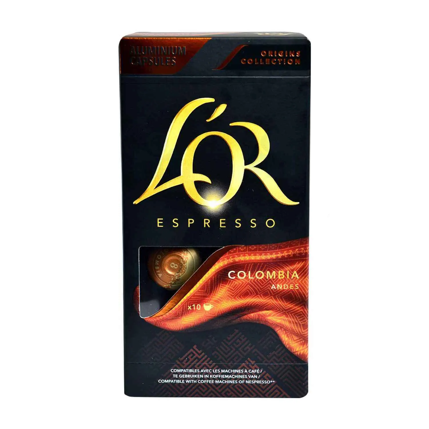 Capsules de café Espresso Colombia x10 unités 52g - L'OR