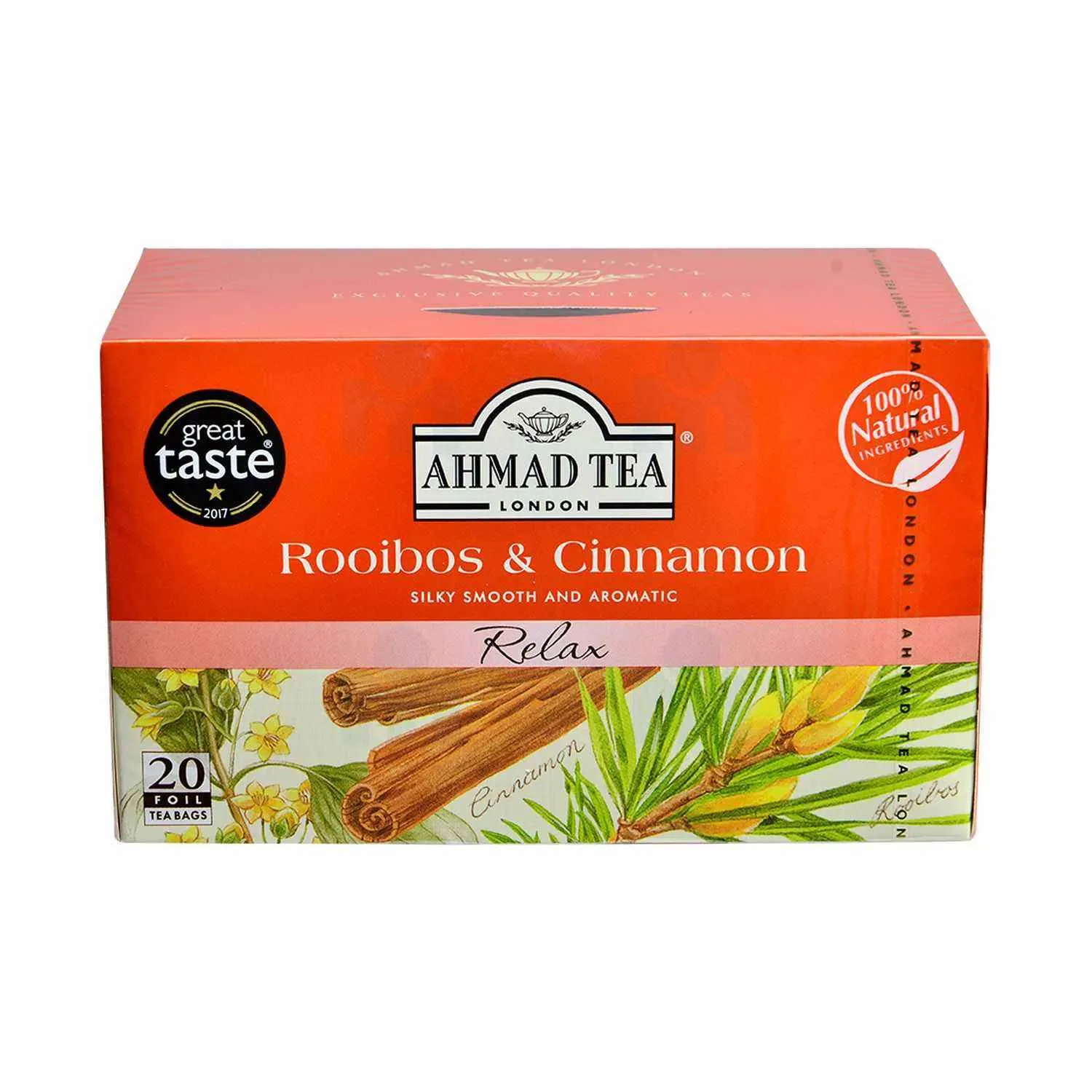 Infusion relax rooibos & cinnamon x20 sachet 40g - AHMAD TEA