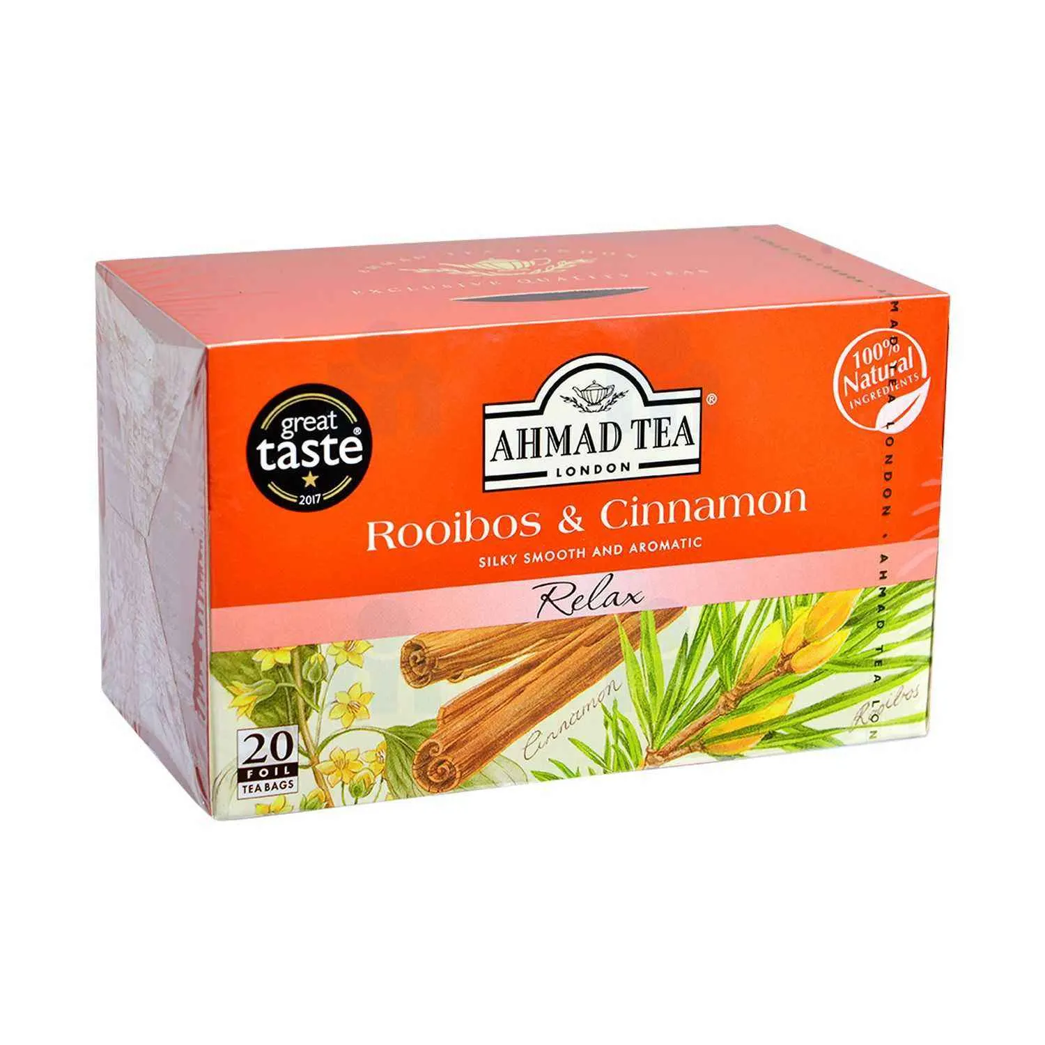 Infusion relax rooibos & cinnamon x20 sachet 40g - AHMAD TEA - vue 2