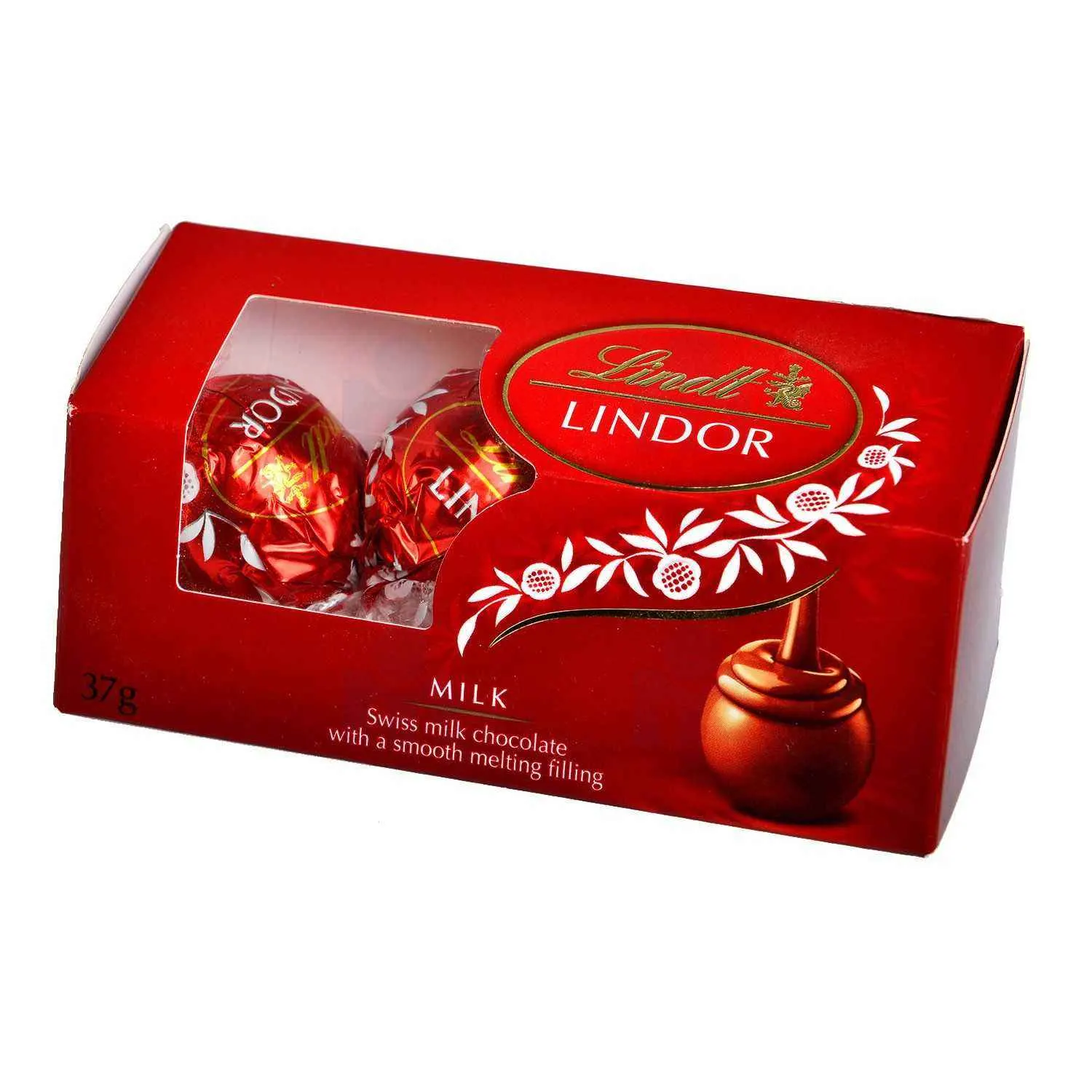 Trio de chocolats au lait suisse Lindor 37g - LINDT