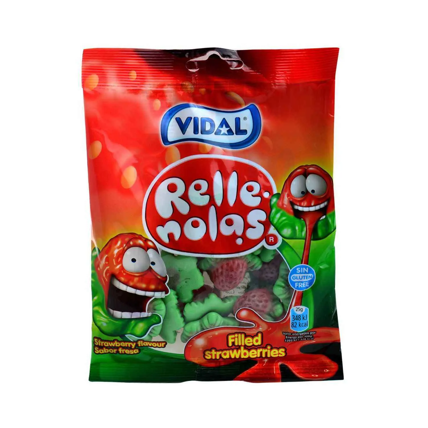 Gommes fraises Relle Nollas 100g - Vidal