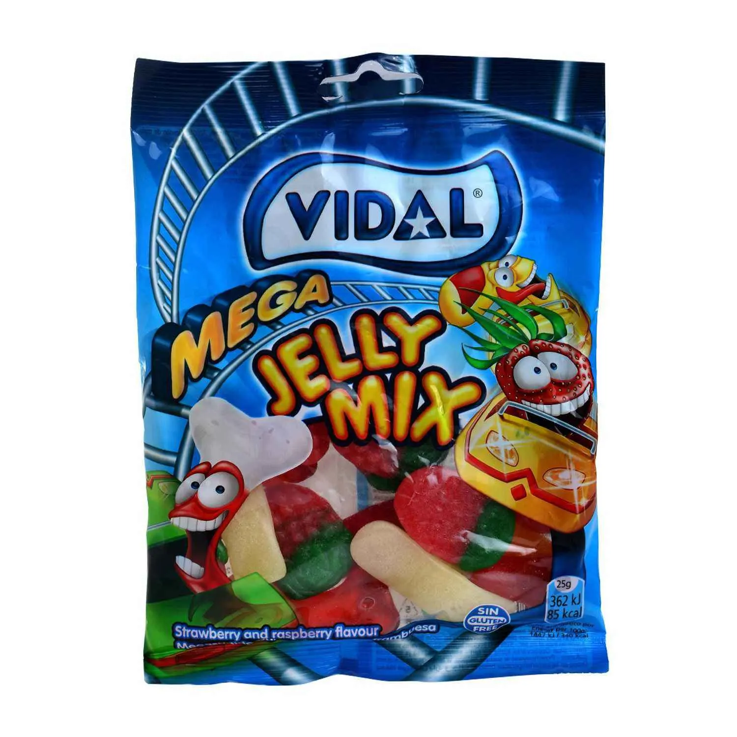 Gommes mega jelly mix 100g - VIDAL