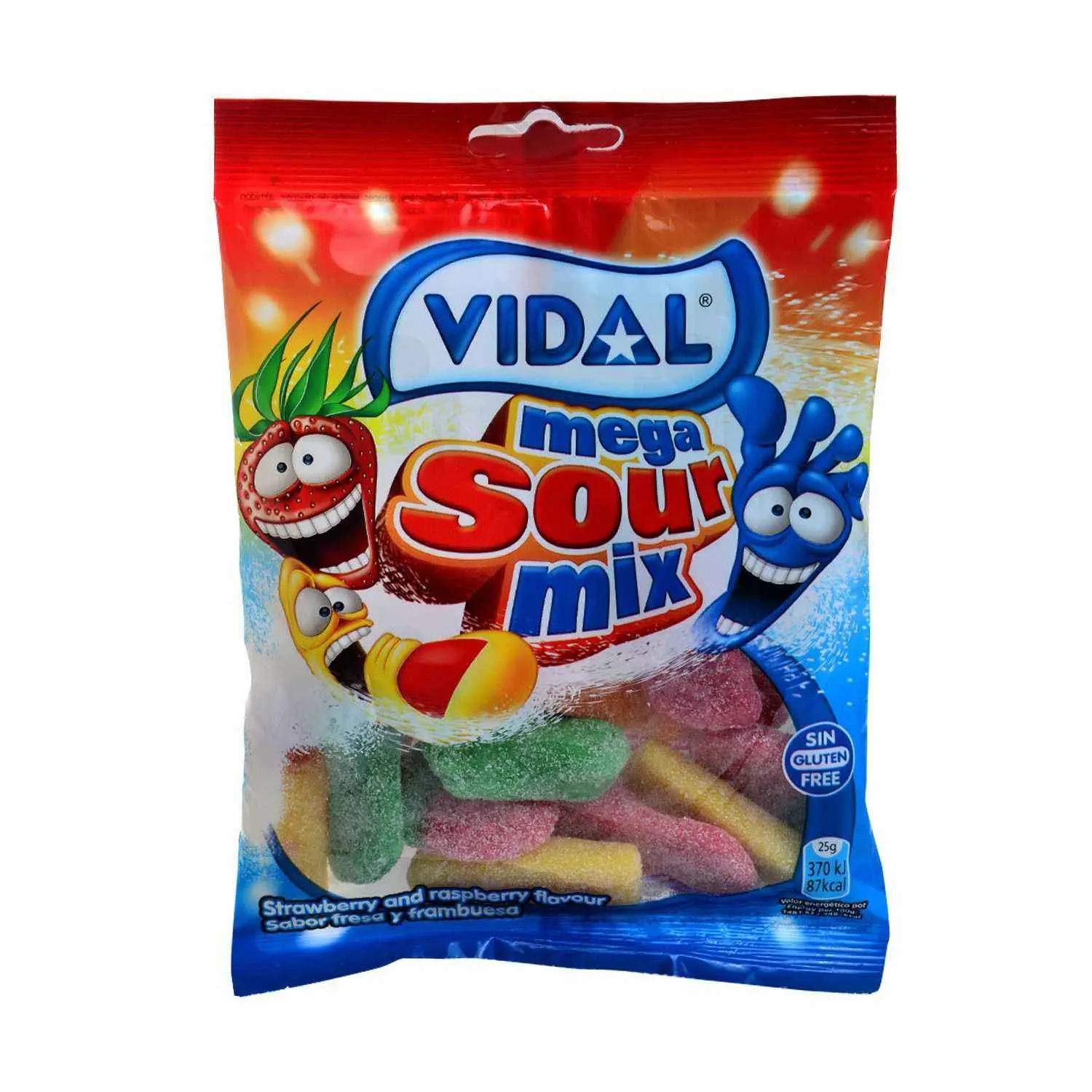 Gommes acidulées assorties 100g - VIDAL