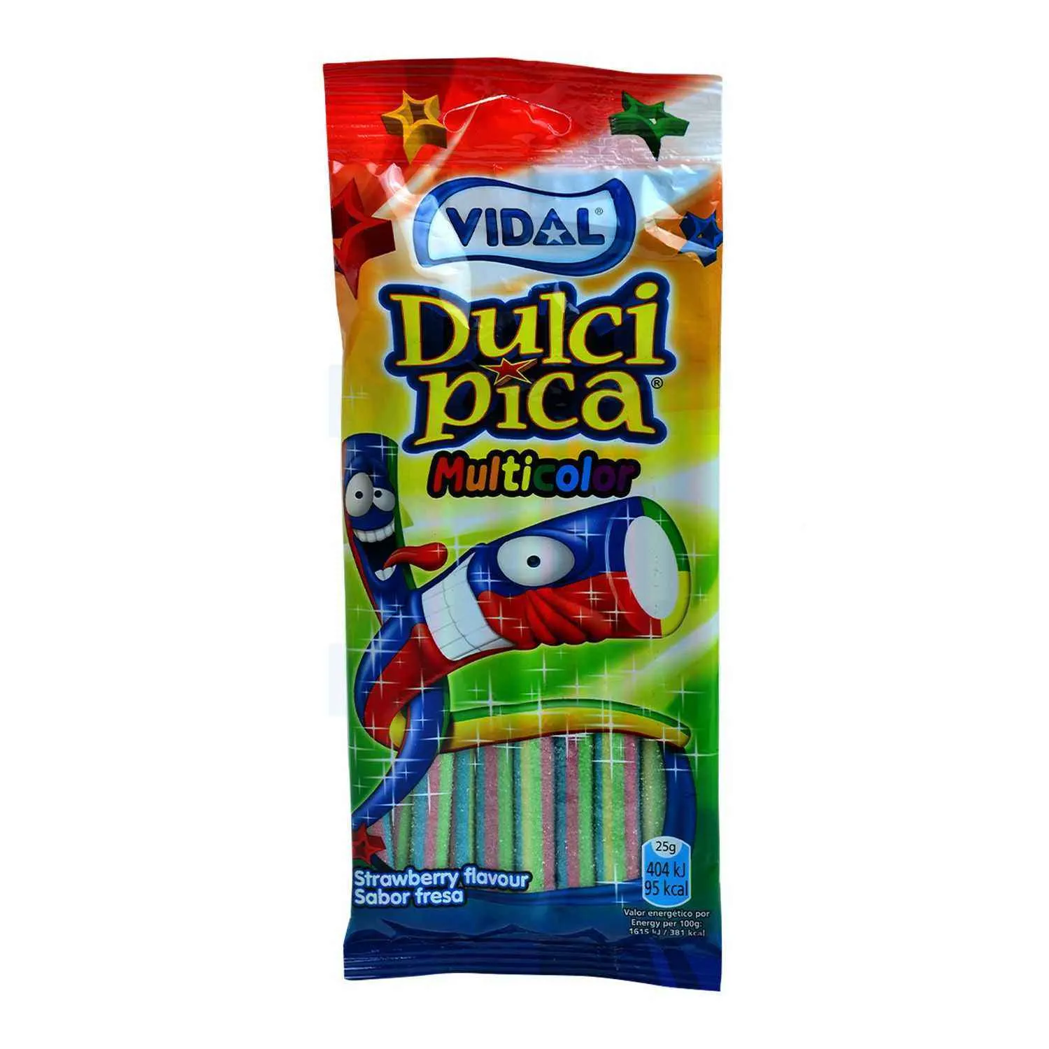 Gommes acidulées Crayons Arc En Ciel saveur fraise 100g - VIDAL