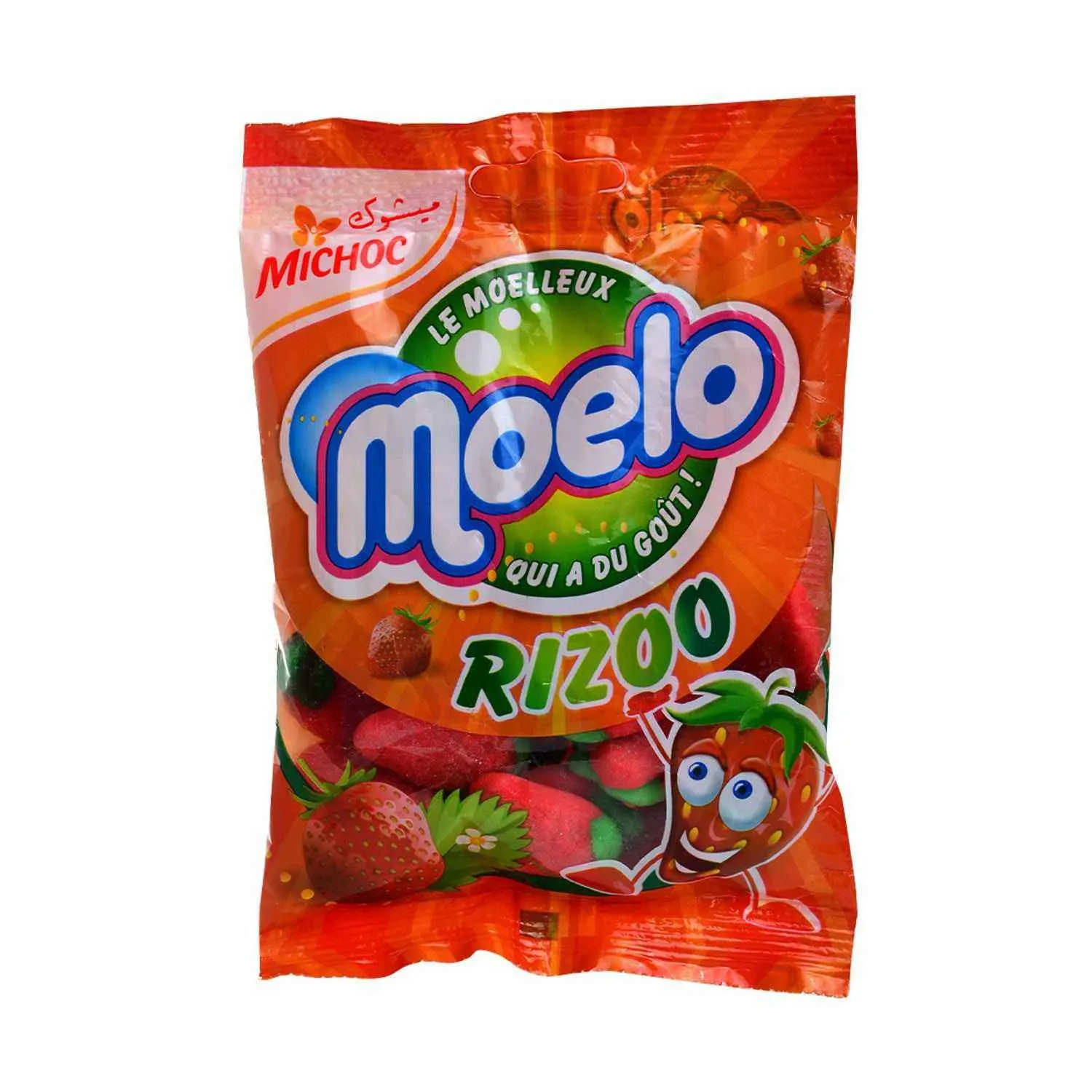 Gommes Moelo Rizoo saveur fraise 100g - MICHOC