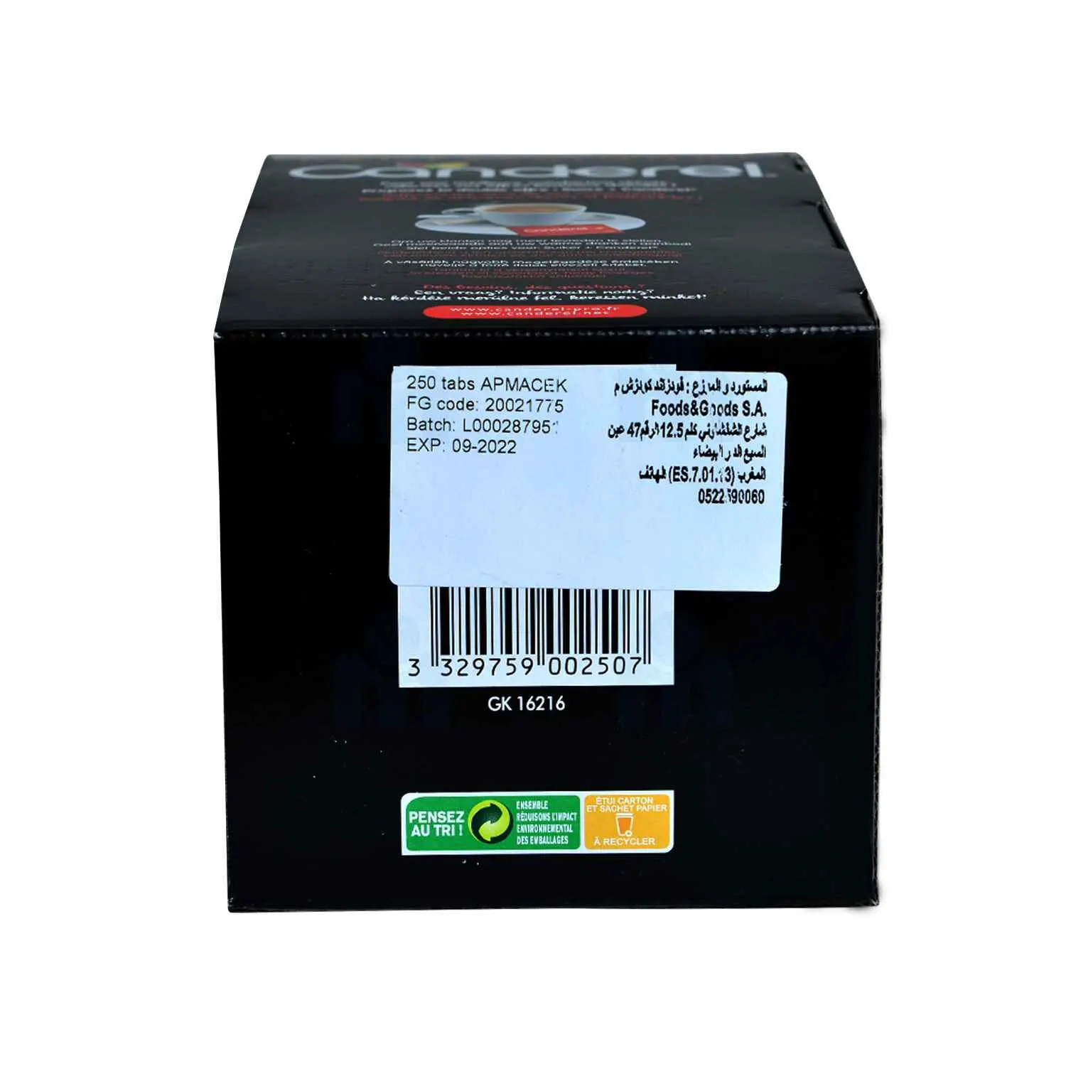 Edulcorant de table 250 comprimés 21,25g - CANDEREL - vue 4