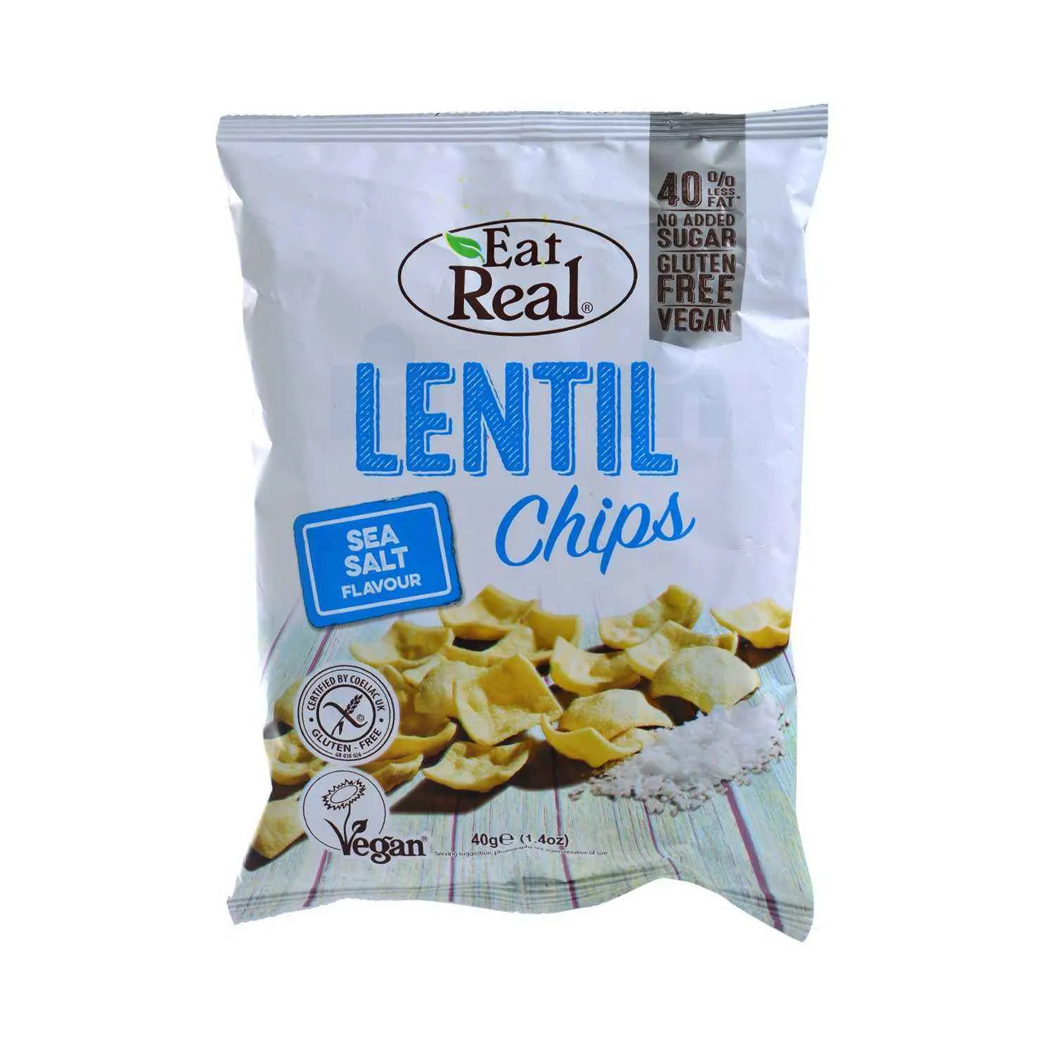 Chips de lentilles saveur sel de mer 40g - EAT REAL
