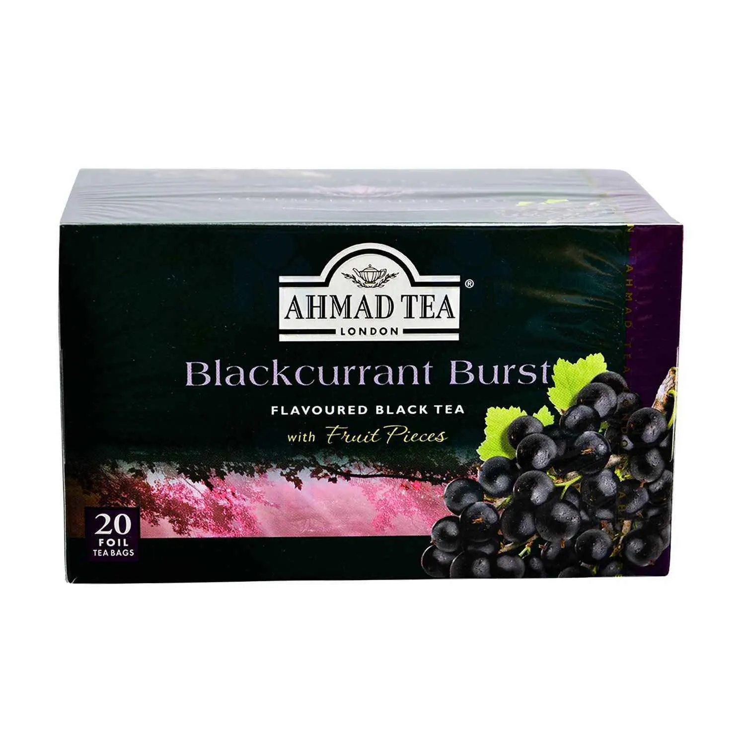 Thé noir aromatisé au cassis x20 sachets 40g - AHMAD TEA - vue 2