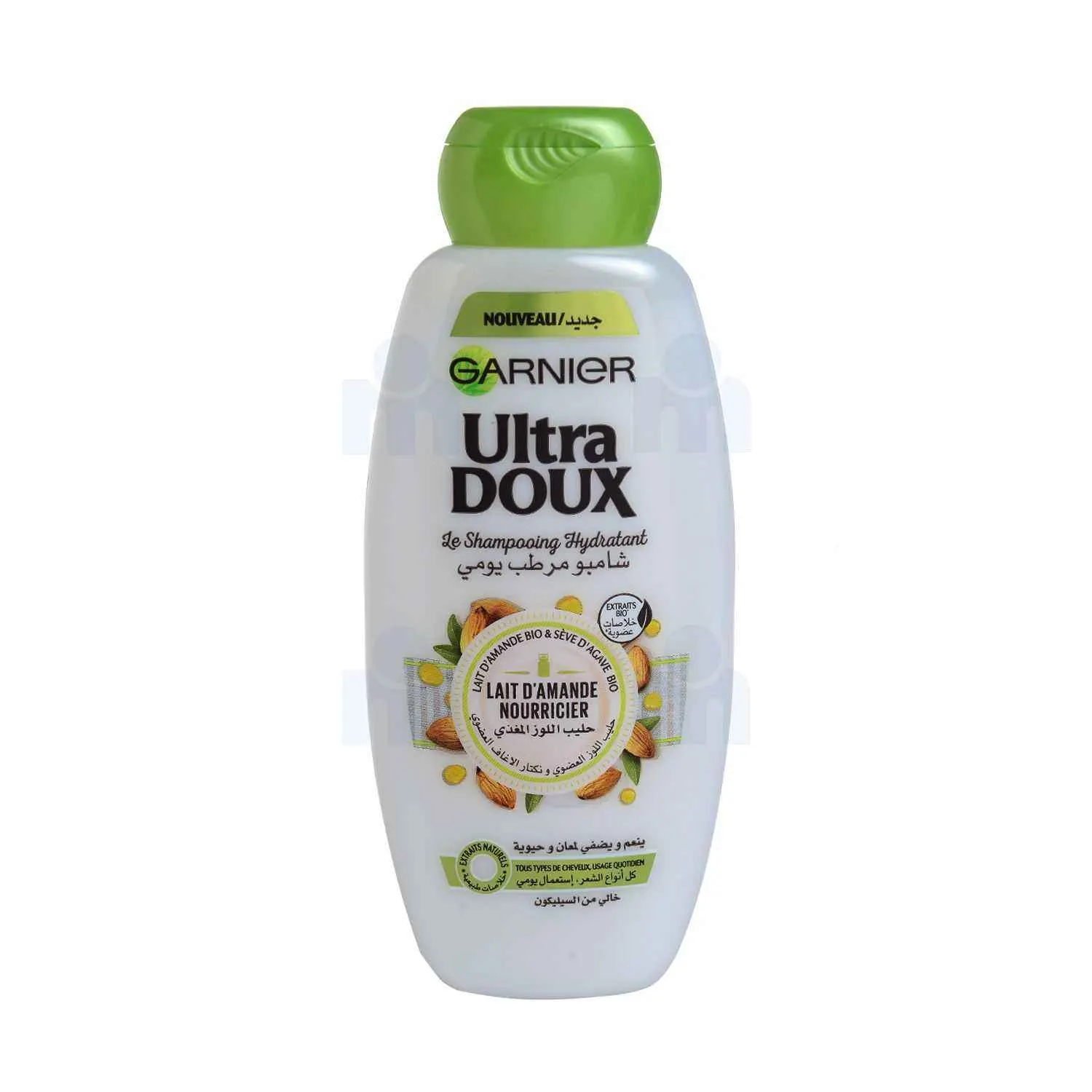 Shampoing hydratant lait d'amande nourricier 400 ml - ULTRA DOUX