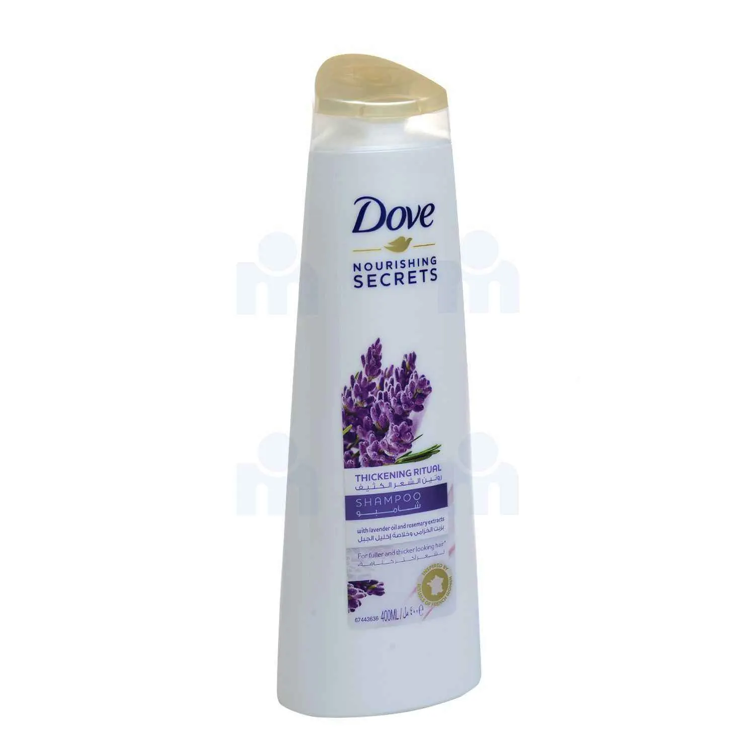 Shampoing à l'huile de lavande et extraits de romarin 400ml - DOVE