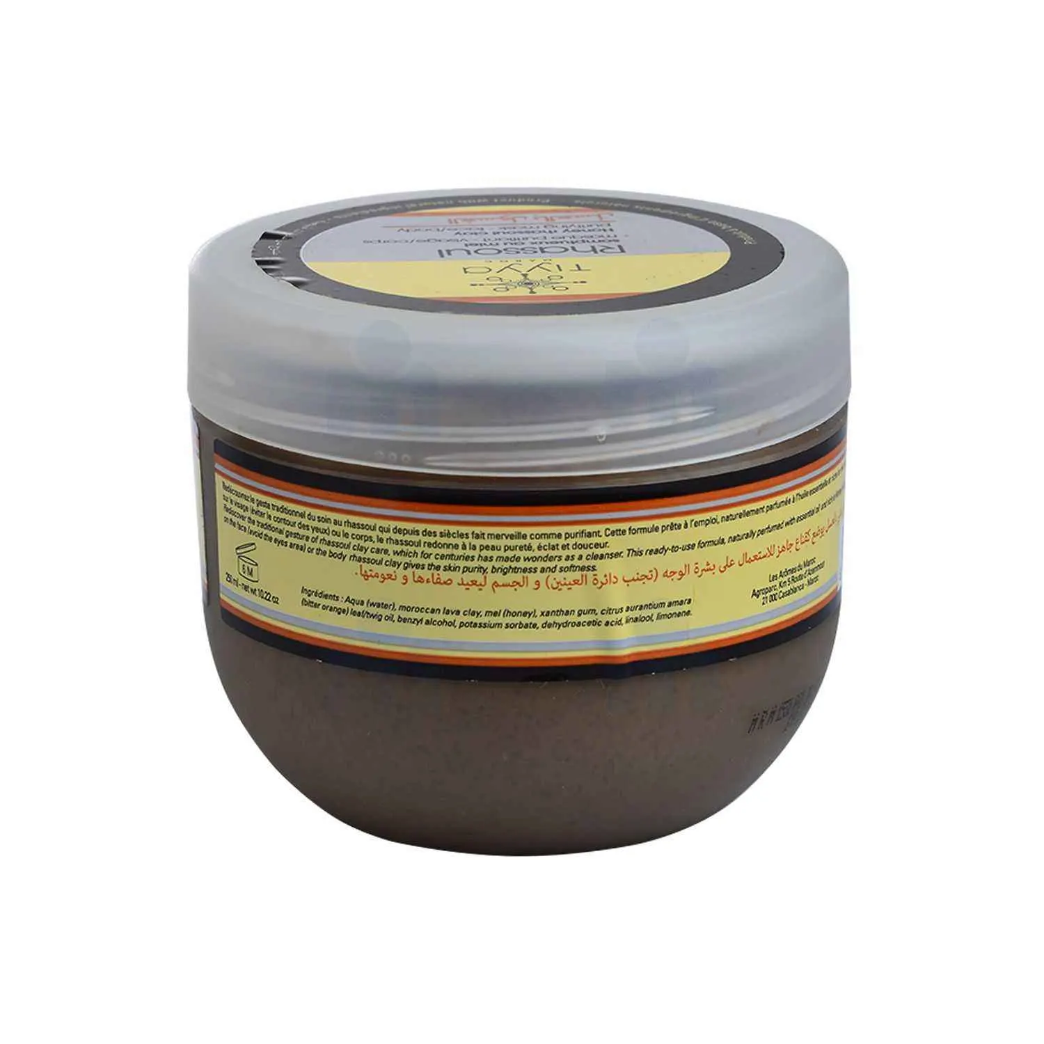 Ghassoul somptueux au miel pour visage et corps 250ml - TIYYA