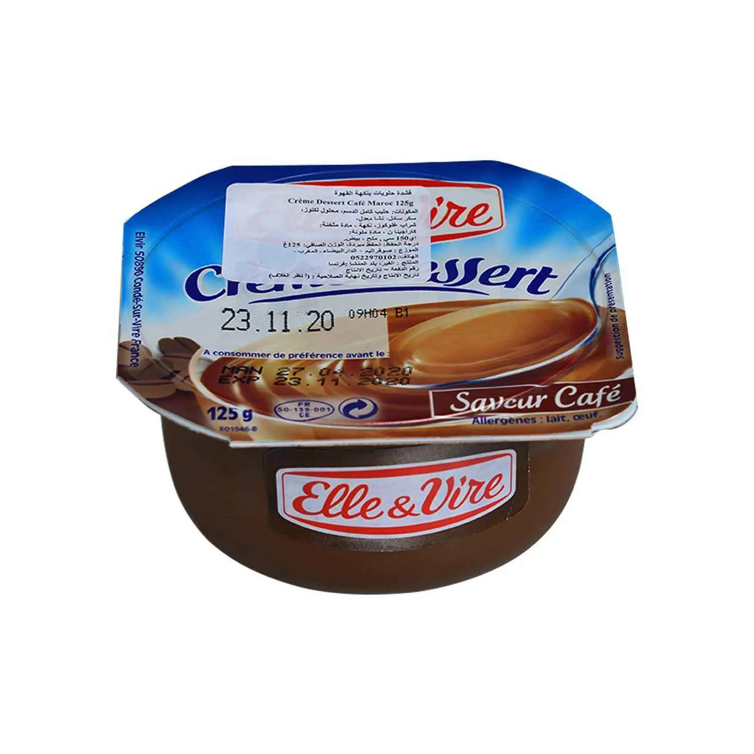 Crème dessert aromatisée au café 125g - ELLE & VIRE