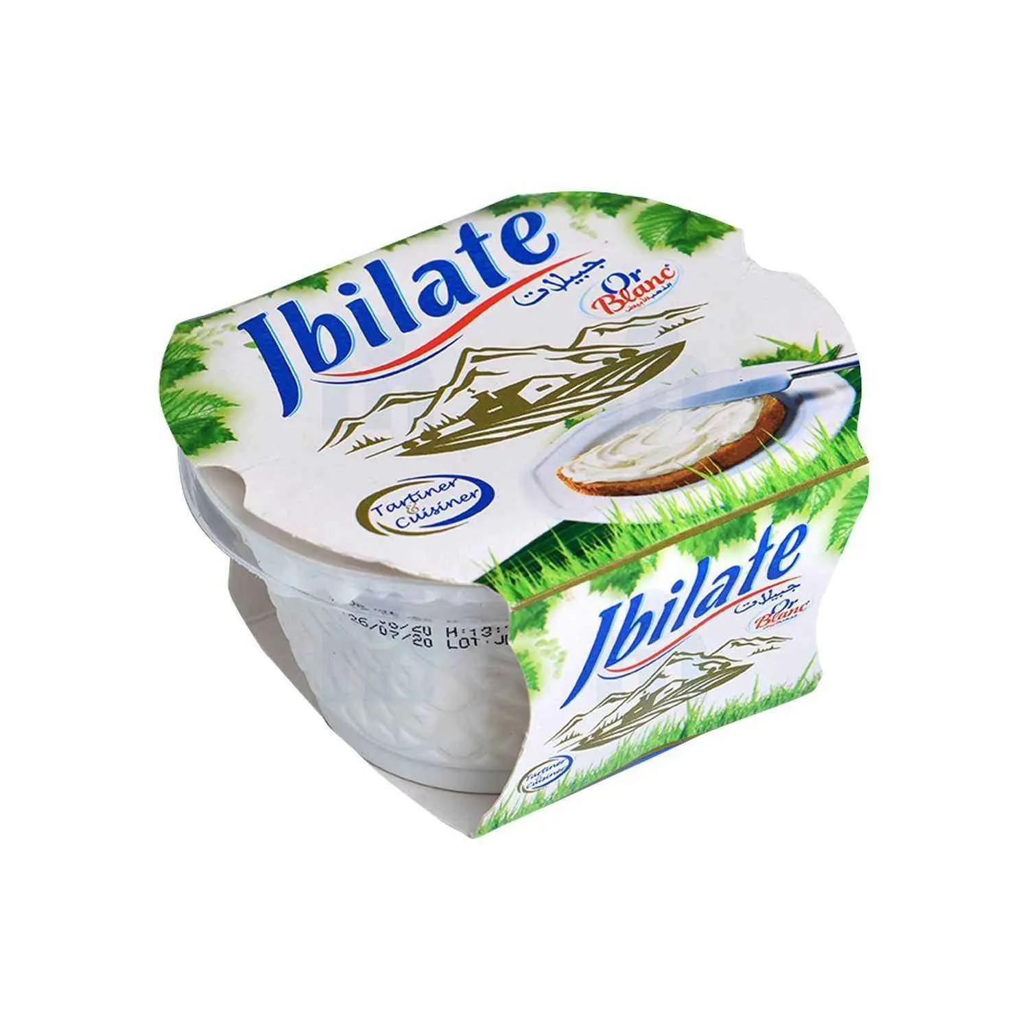 Fromage frais à tartiner Jbilate 190g - OR BLANC