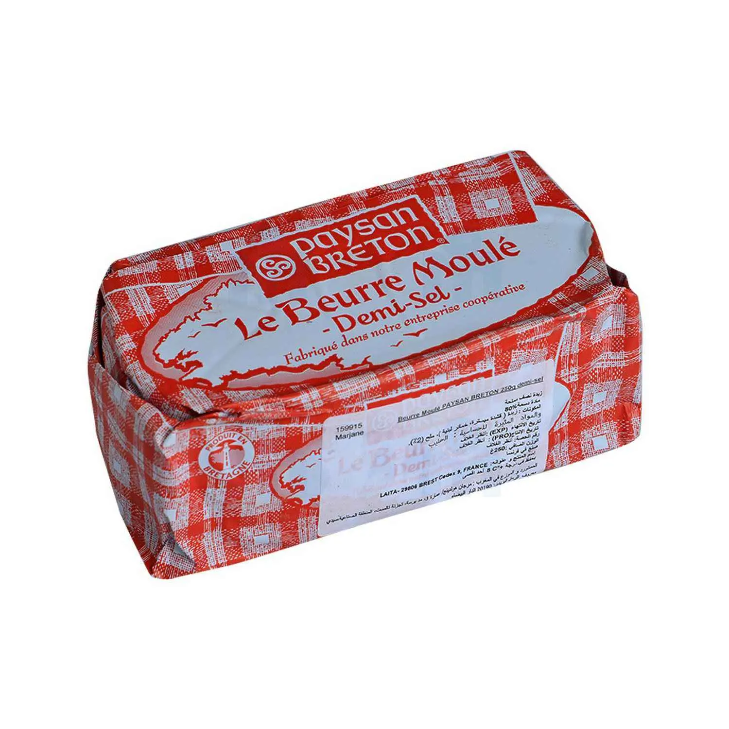 Beurre moulé demi-sel 80% MG 250g - PAYSAN BRETON