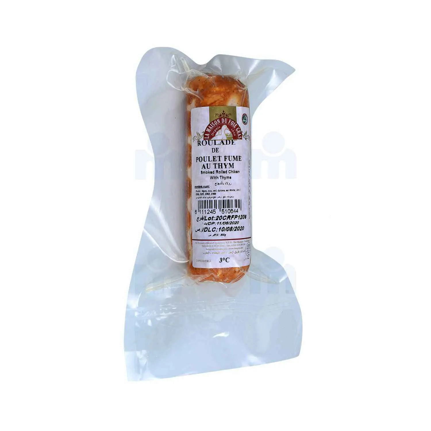 Roulade de poulet fumé au thym 300g - LA MAISON DU FOIE GRAS