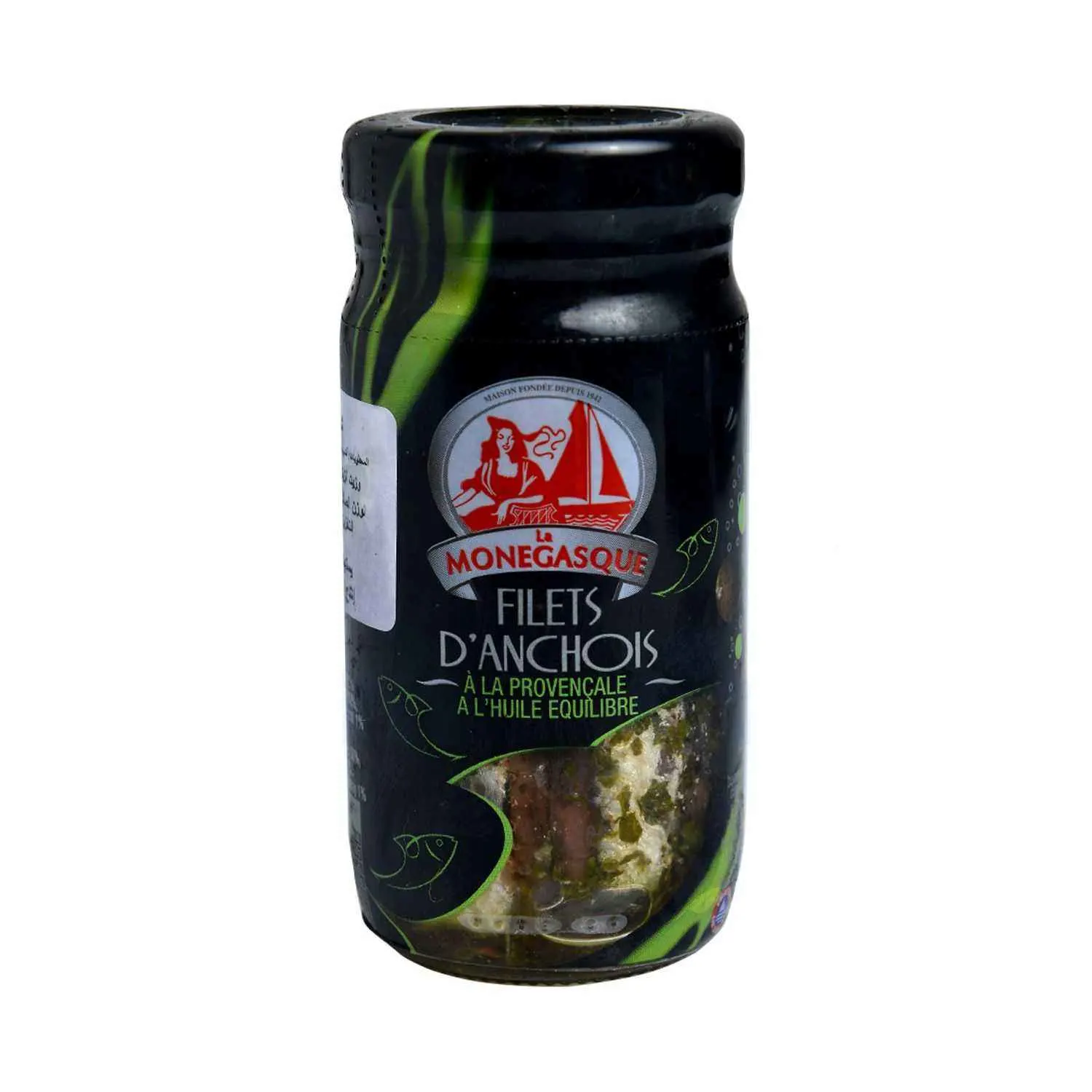 Filets d'anchois à la provençale à l'huile équilibre 100g -  LA MONEGASQUE