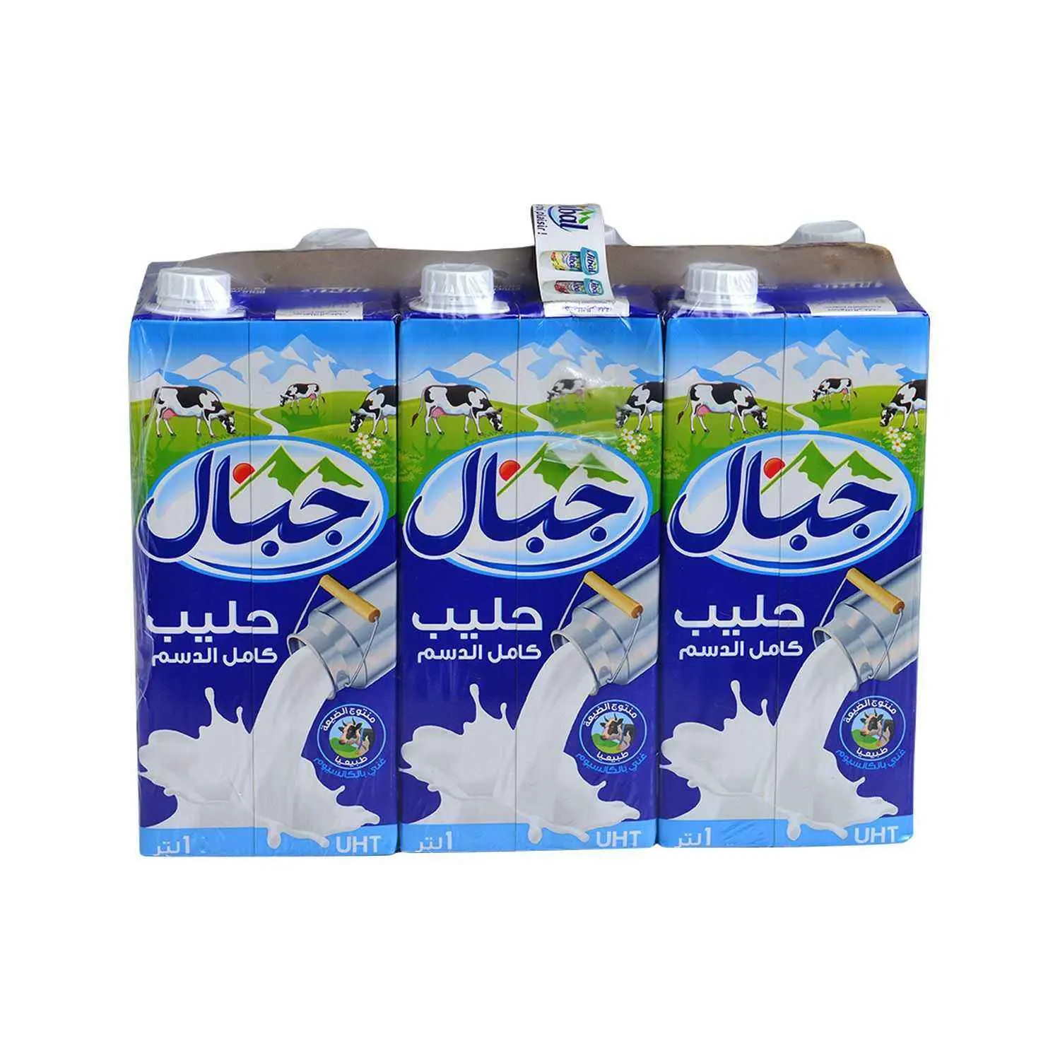 Lait entier naturel stérilisé UHT 6x1L - JIBAL