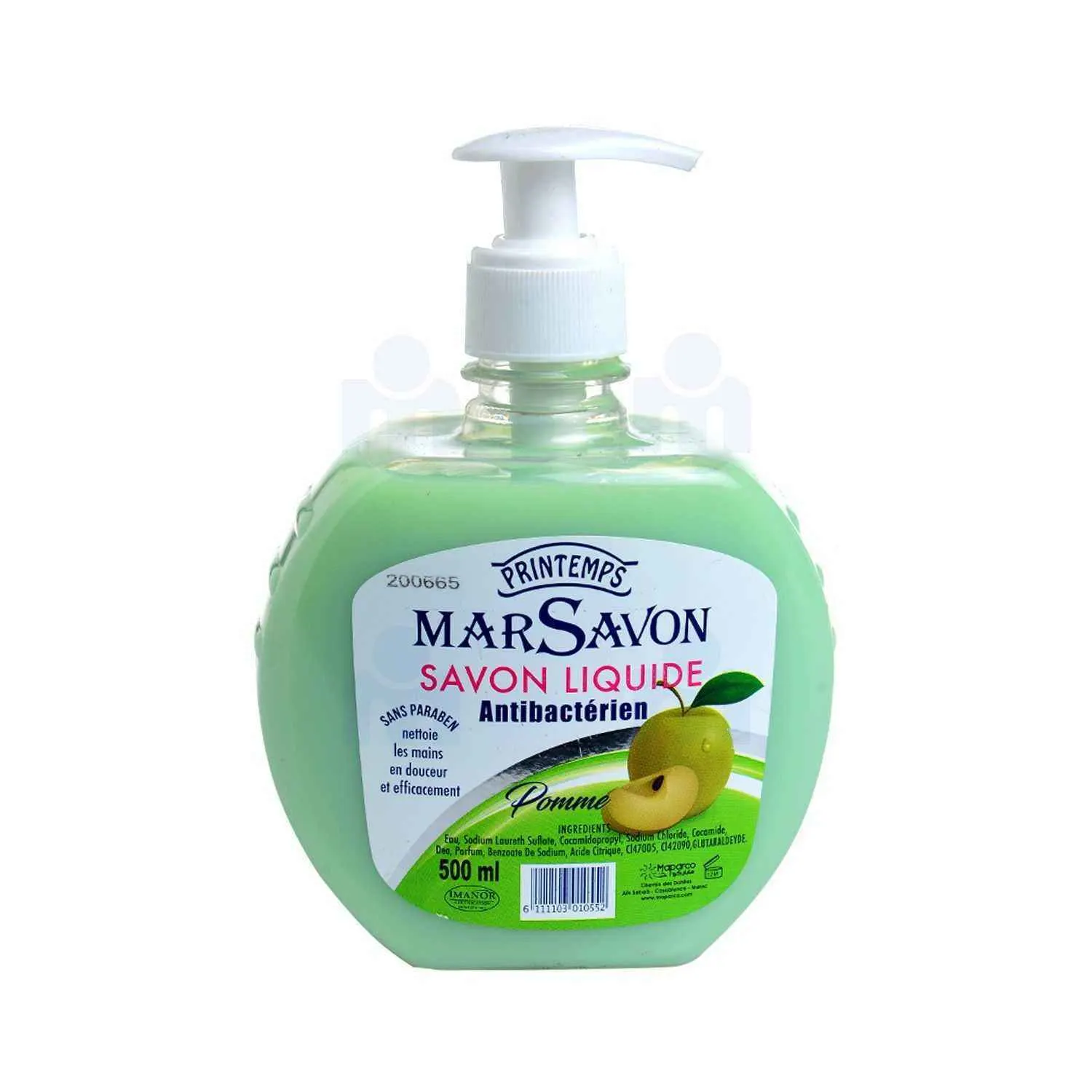 Savon à main liquide antibactérien 500ml - MARSAVON