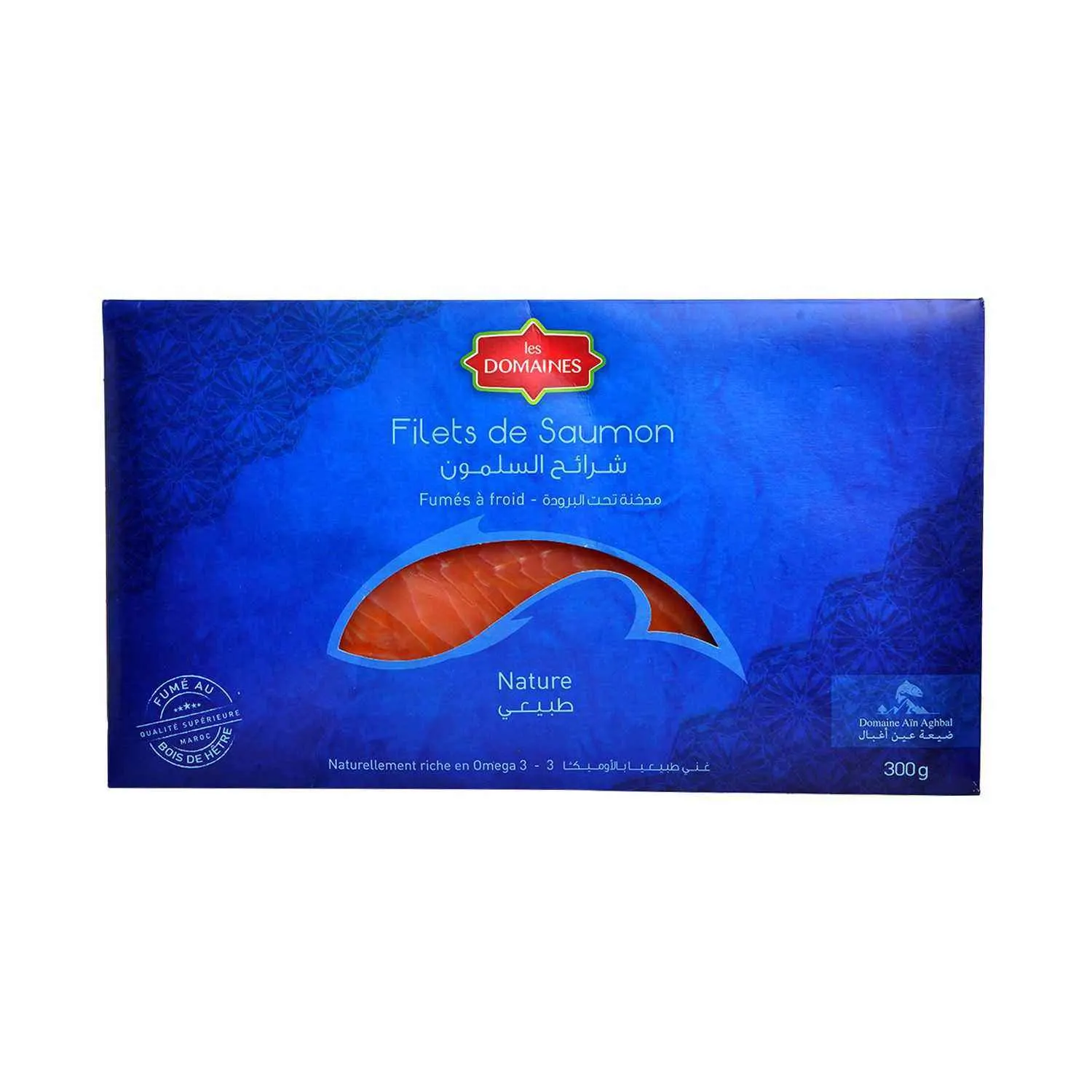 Filets de saumon fumé 300g - LES DOMAINES 