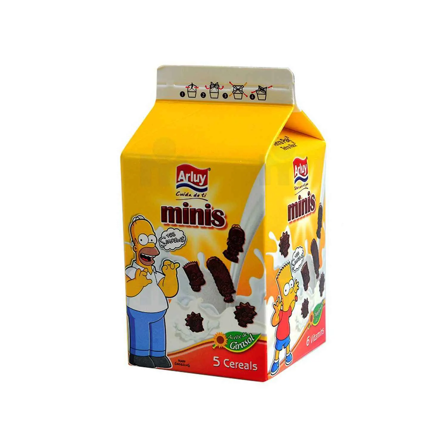 Minis biscuits chocolat The Simpsons 135g - ARLUY - vue 2