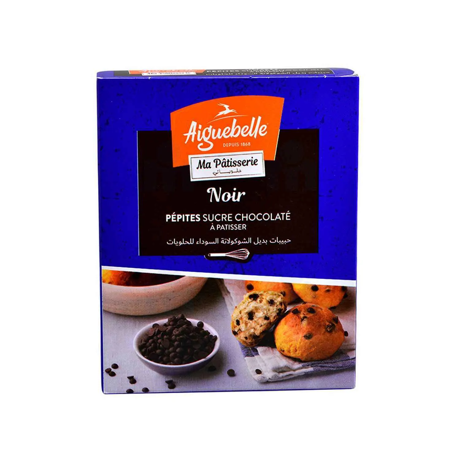 Pépites sucre chocolaté à pâtisser noir 200g - AIGUEBELLE