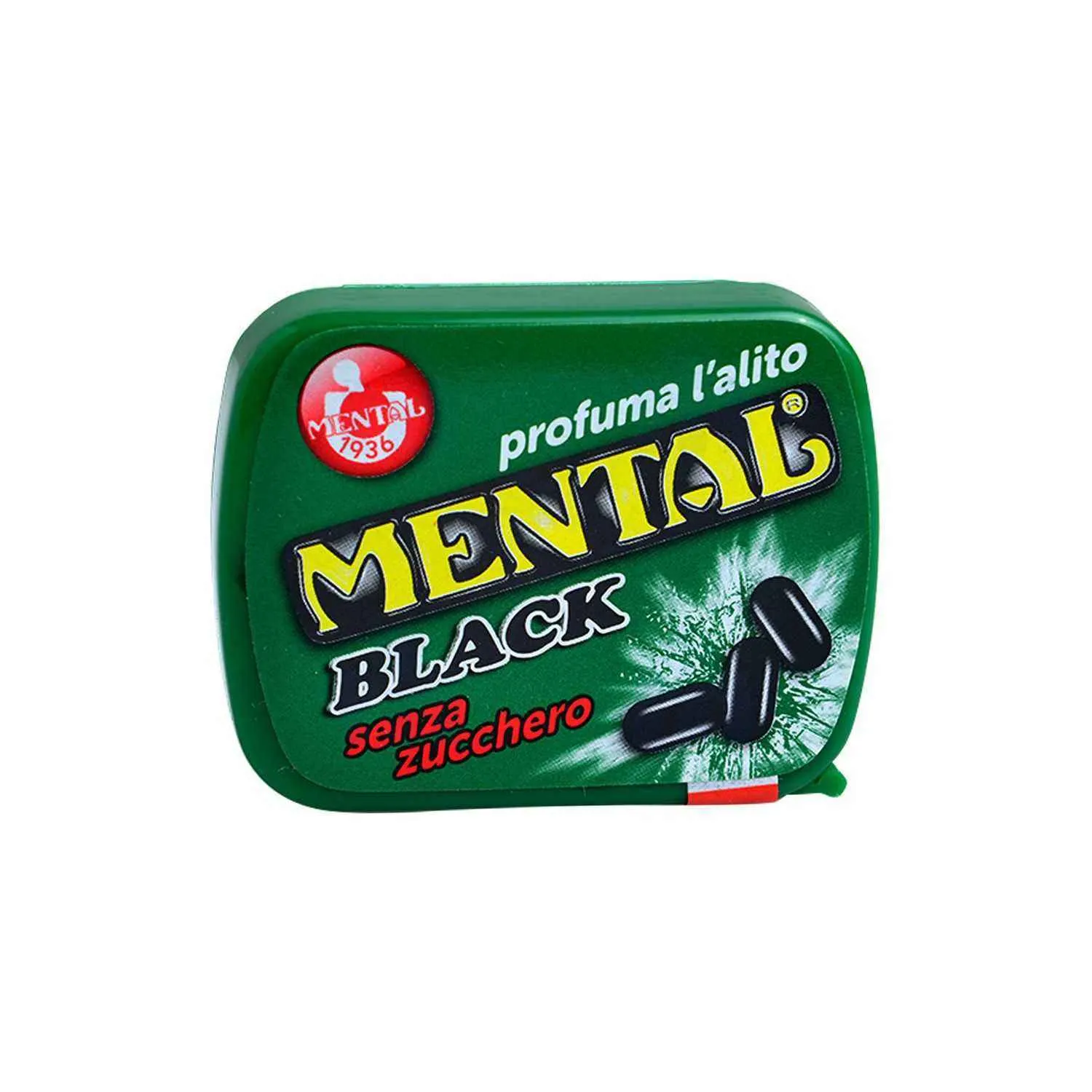 Pastilles non sucrées à la réglisse Black 12g - MENTAL
