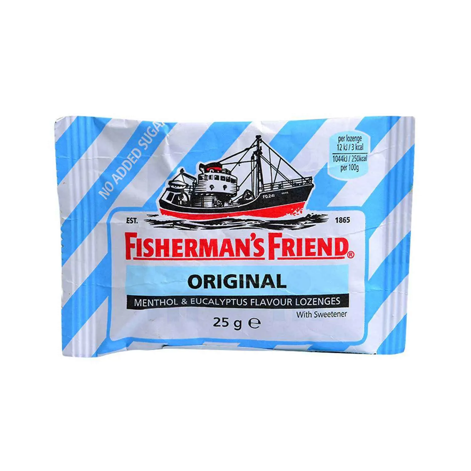 Pastilles saveur menthol eucalyptus sans sucre ajouté 25g - FISHERMAN'S FRIEND 