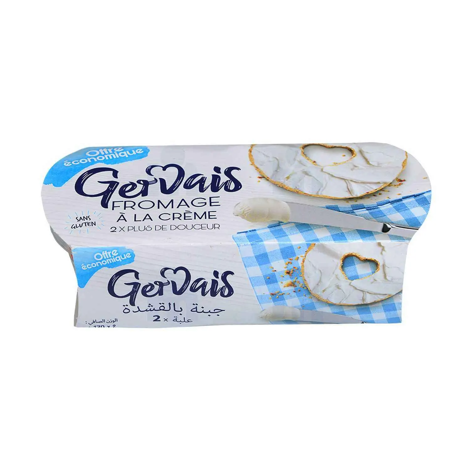 Fromage à la crème sans gluten 2x170g - GERVAIS