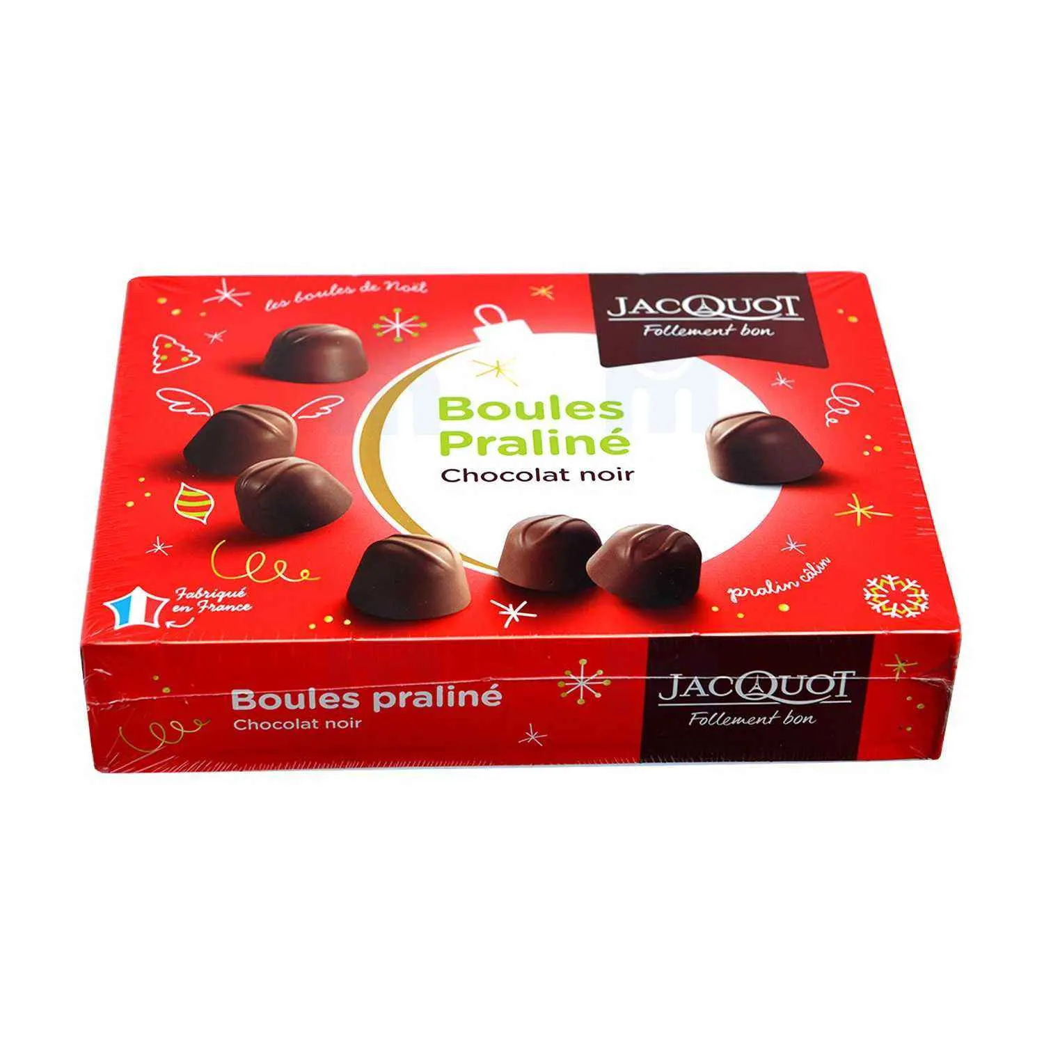 Boîte boules praliné chocolat noir 1Kg - JACQUOT