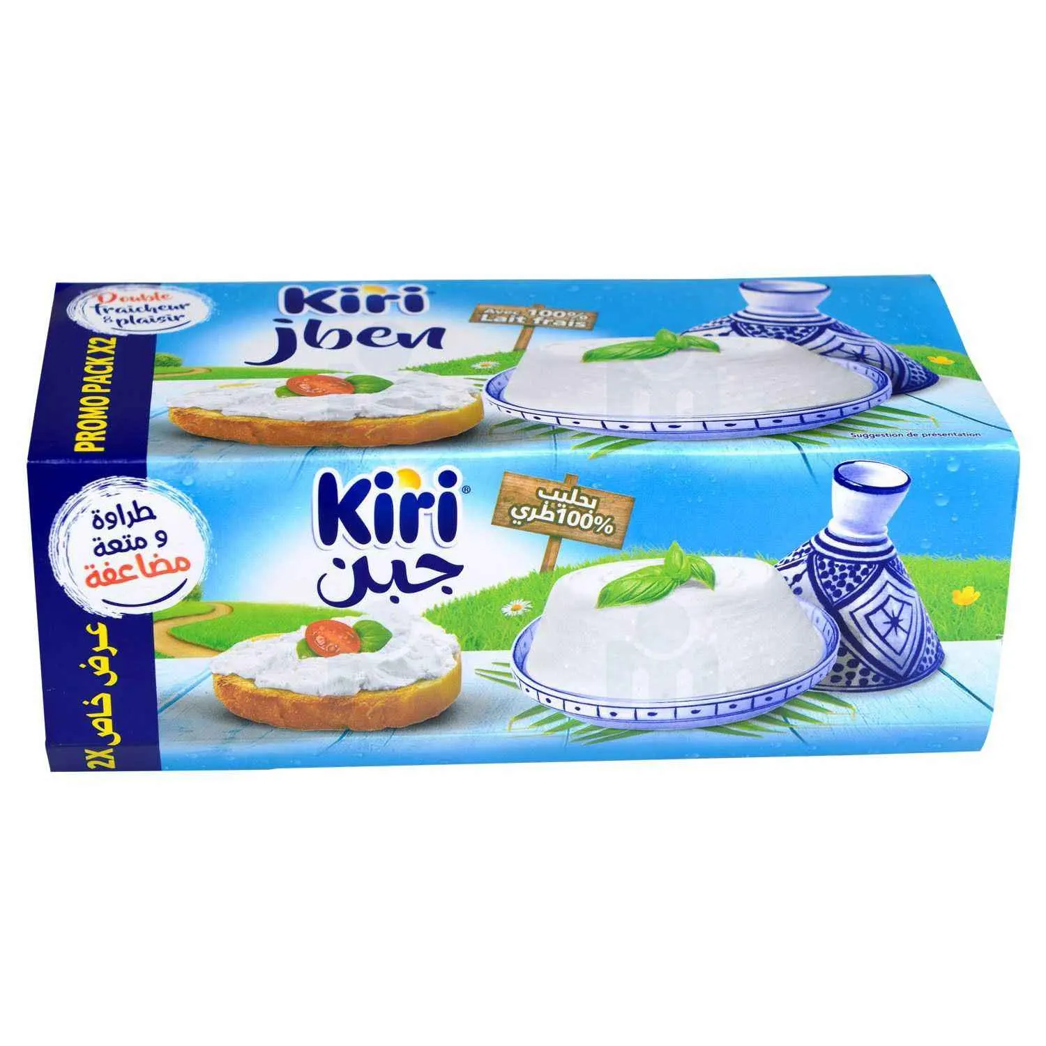 Fromage frais à tartiner jben 2x190g - KIRI