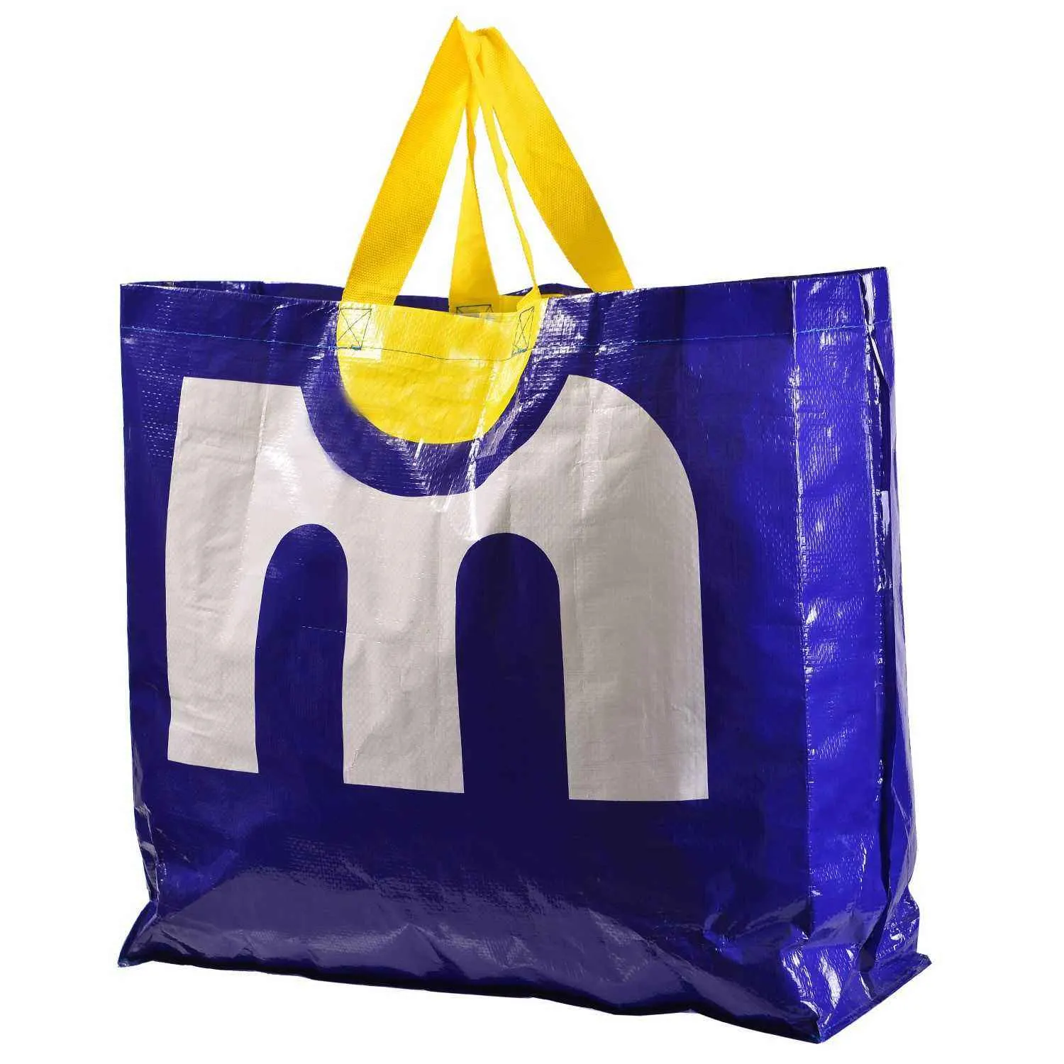 Sac Marjane laminé tissé 45x50x17 Cm