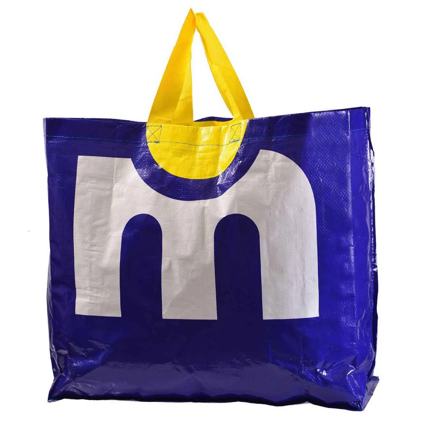 Sac Marjane laminé tissé 45x50x17 Cm - vue 2