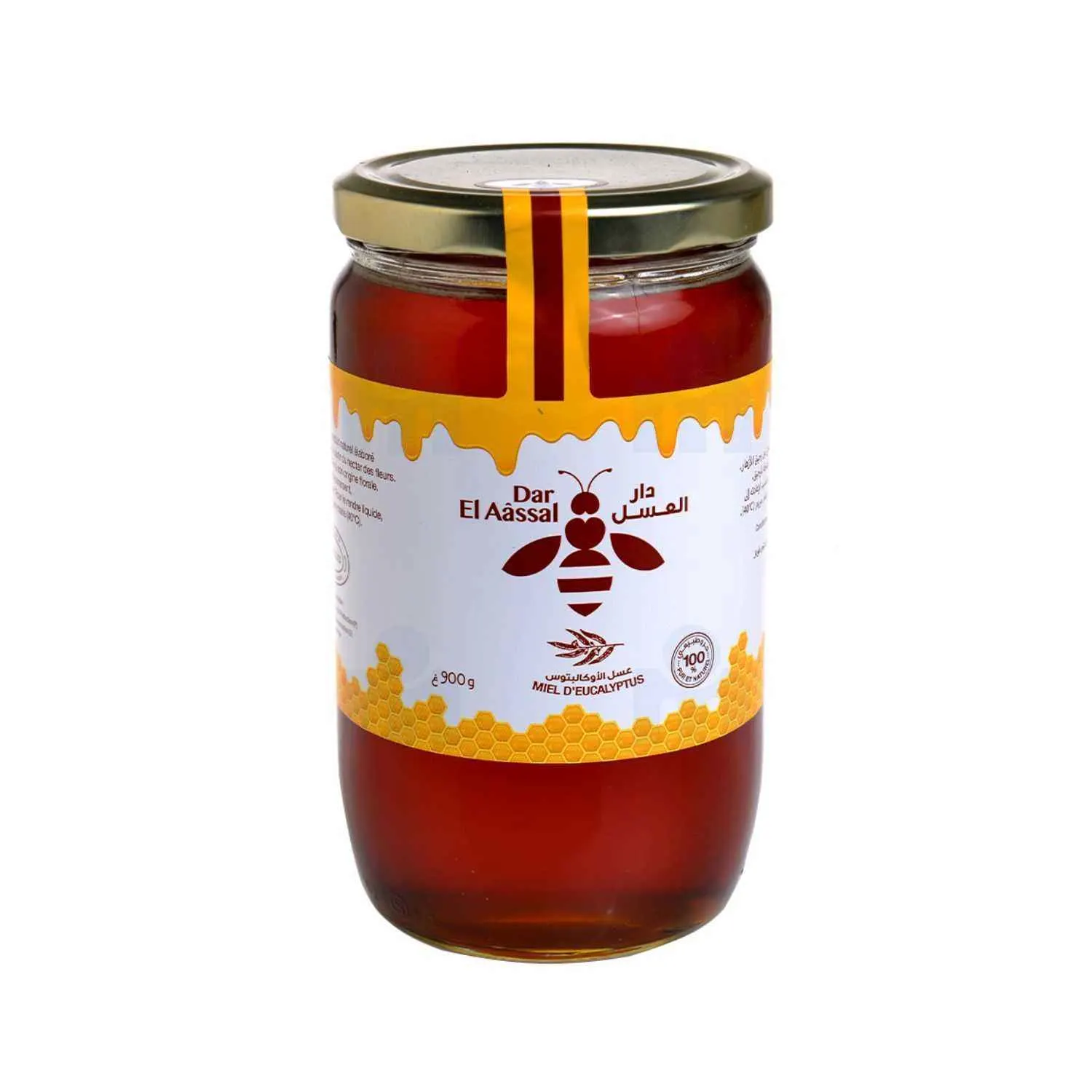 Miel d'eucalyptus 900g - DAR EL AÂSSAL