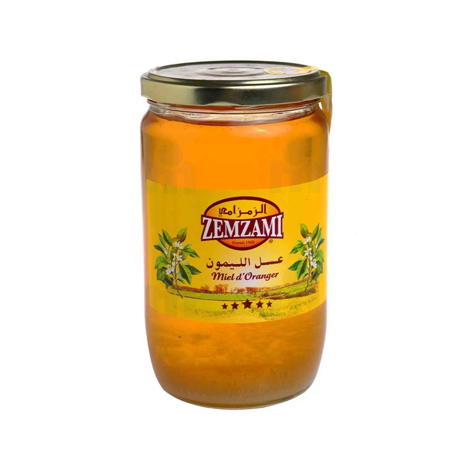 Miel d'oranger bocal verre 900g - ZEMZAMI