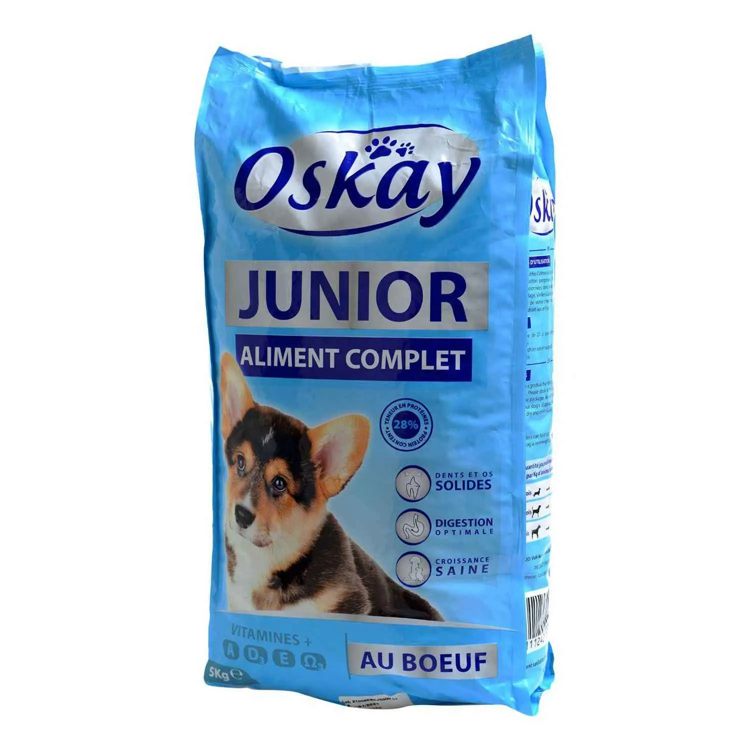 Croquettes au bœuf pour chien junior 5Kg - OSKAY - vue 2