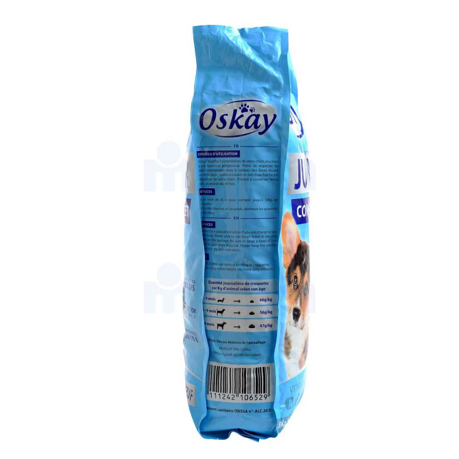 Croquettes au bœuf pour chien junior 5Kg - OSKAY - vue 4